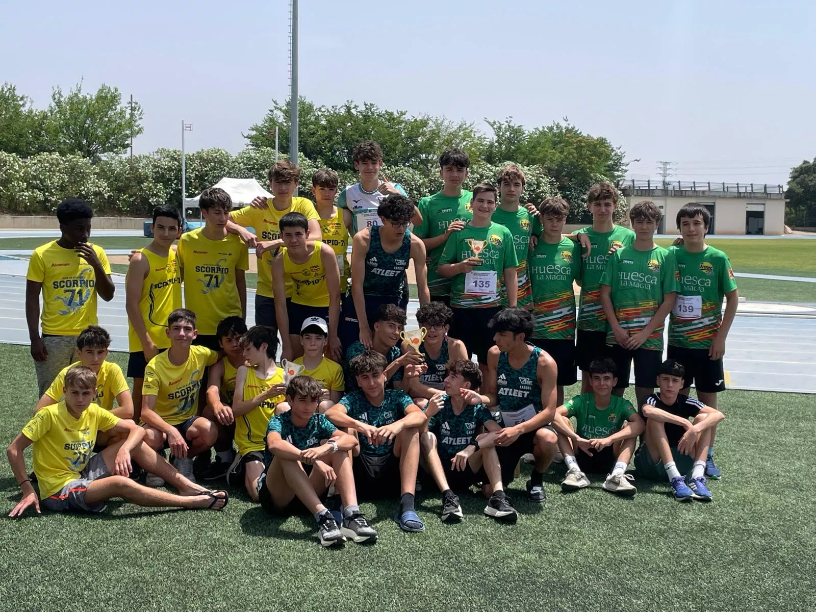 Campeonato de Aragón por equipos Sub-16. Podio masculino