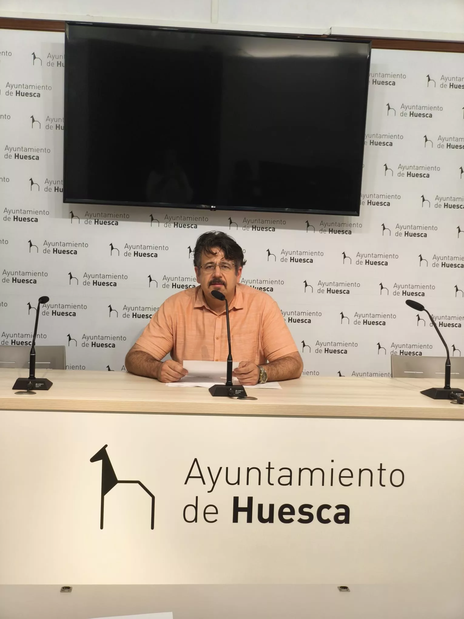 José Luis Rubió, portavoz de VOX en el Ayuntamiento de Huesca