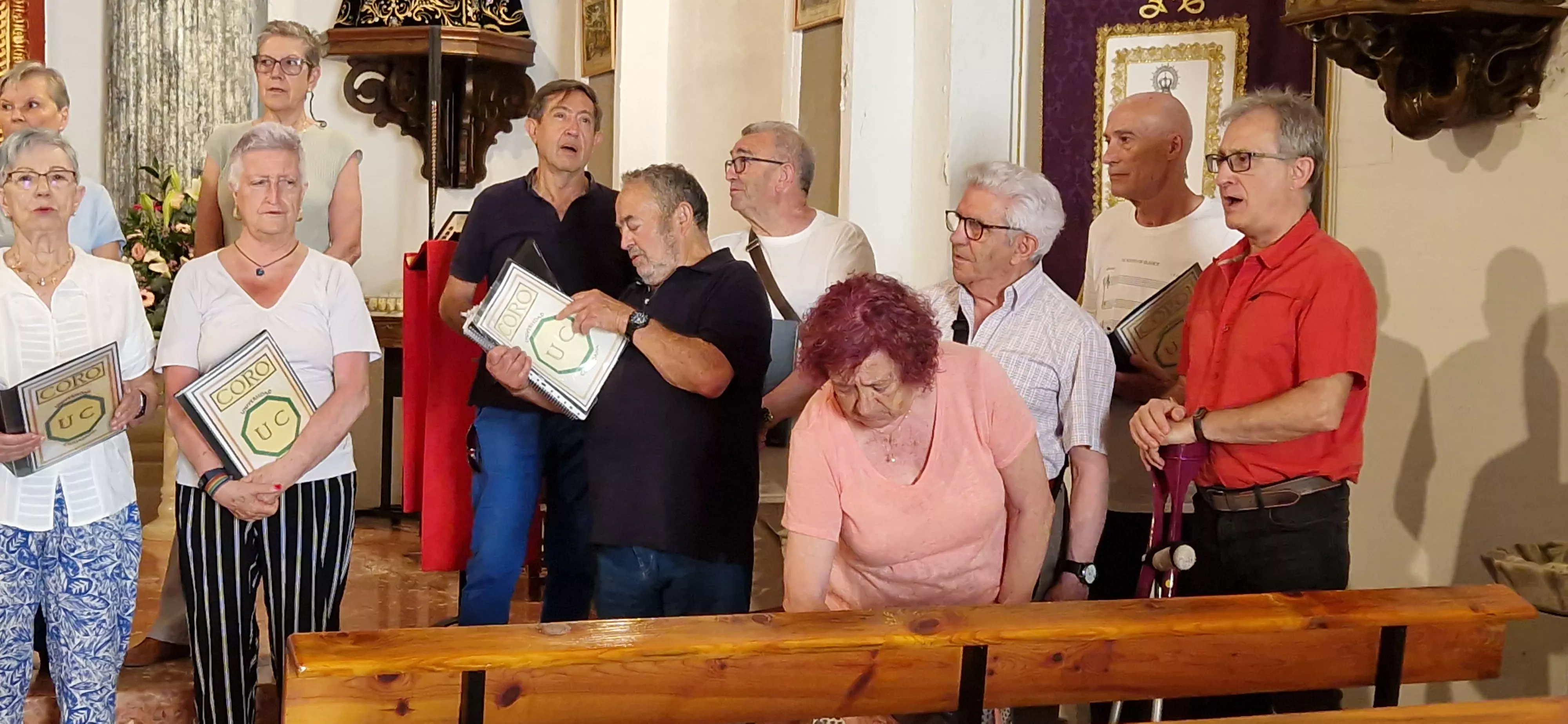 El Coro de la Universidad Ciudadana en Monflorite. Foto Myriam Martínez
