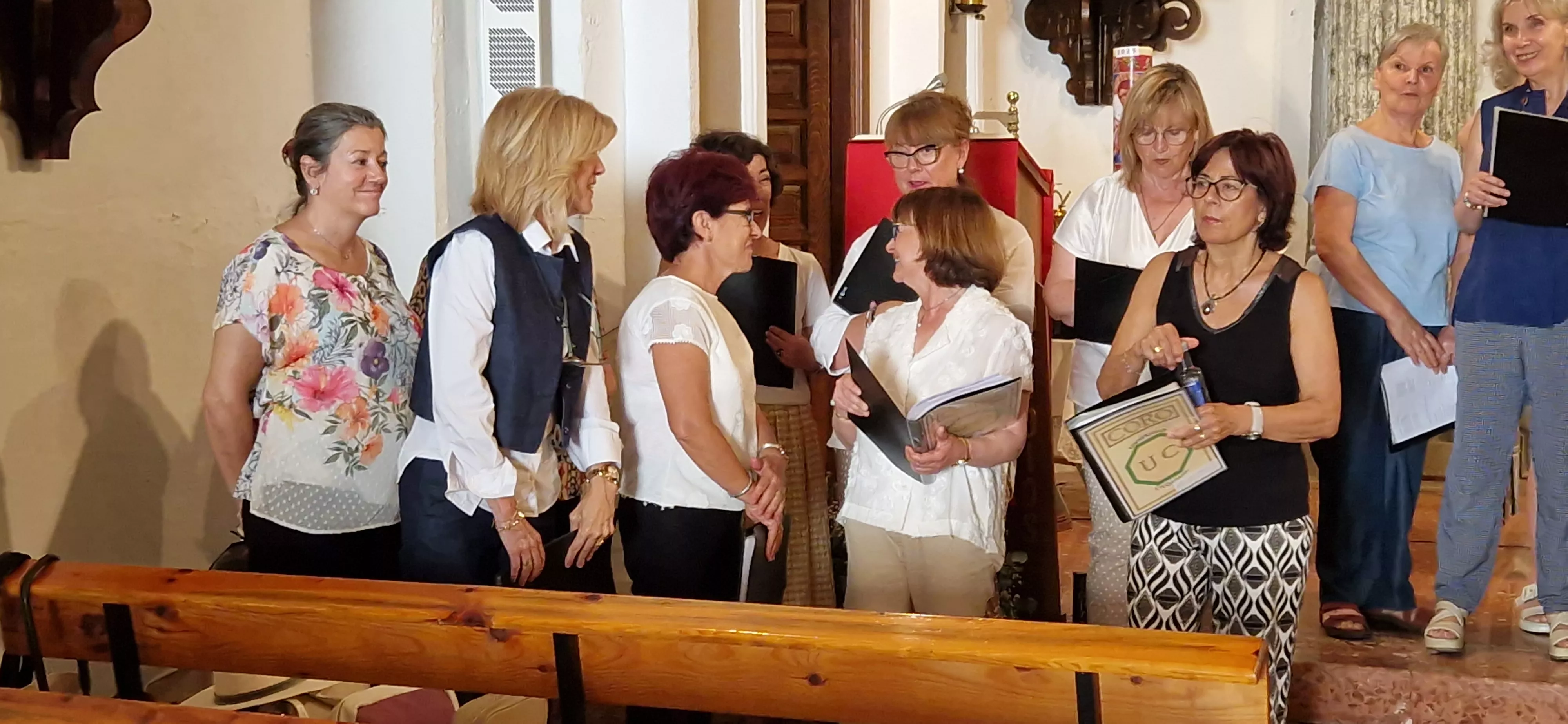 El Coro de la Universidad Ciudadana en Monflorite. Foto Myriam Martínez