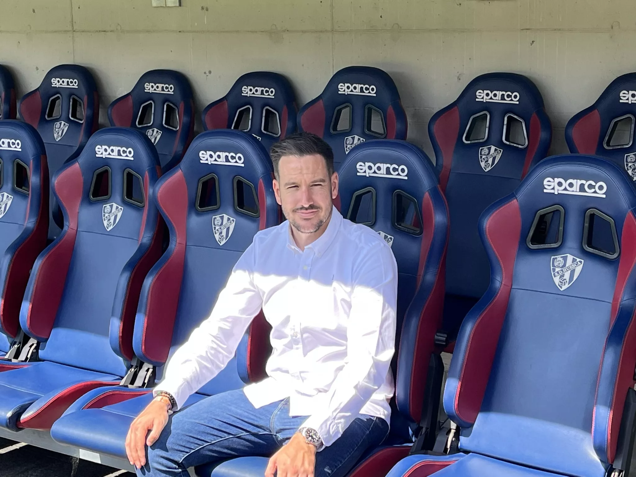 Sergi Guilló, nuevo entrenador del Huesca. Foto: Adri Mora
