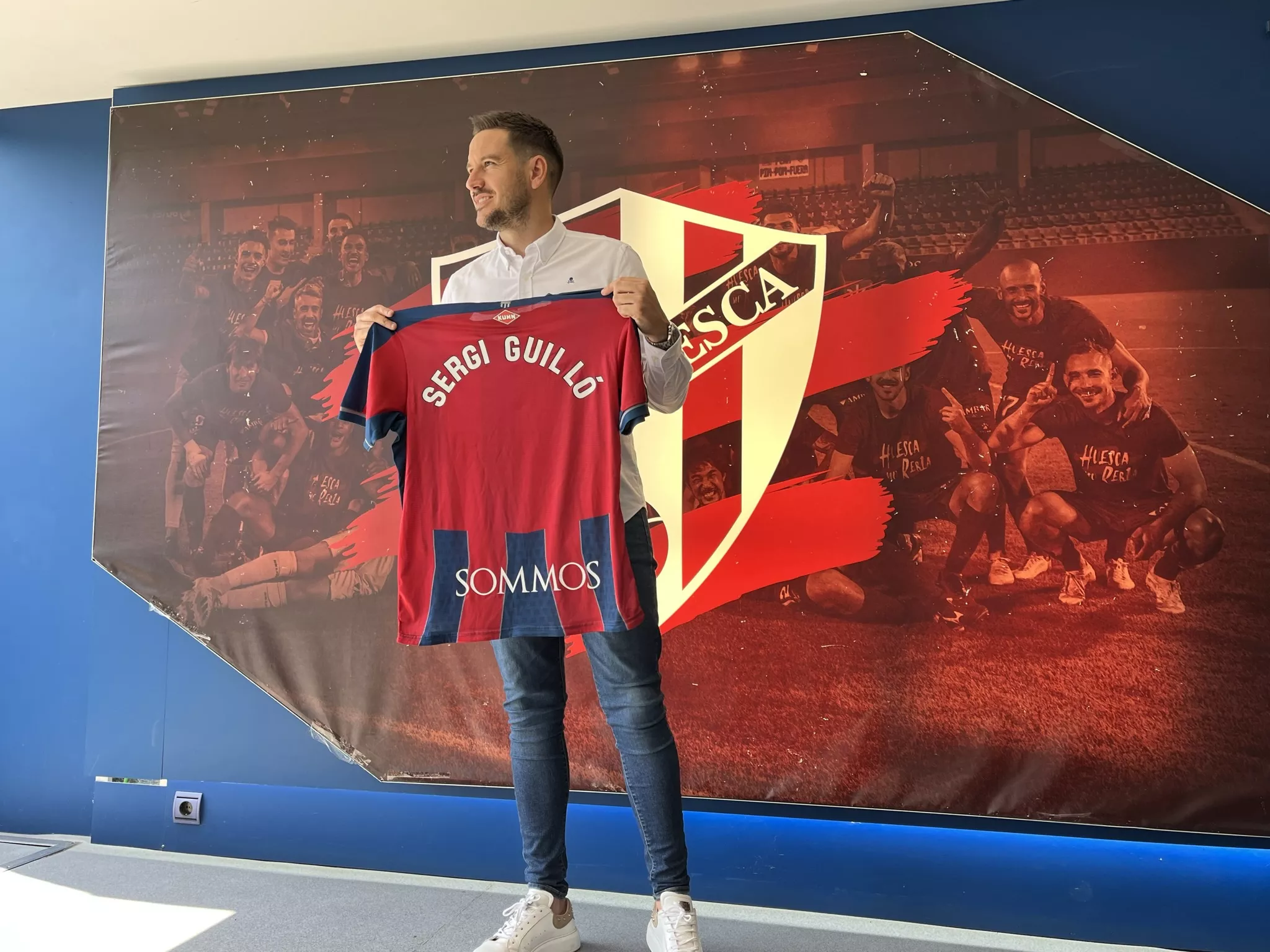 Sergi Guilló, nuevo entrenador del Huesca. Foto: Adri Mora