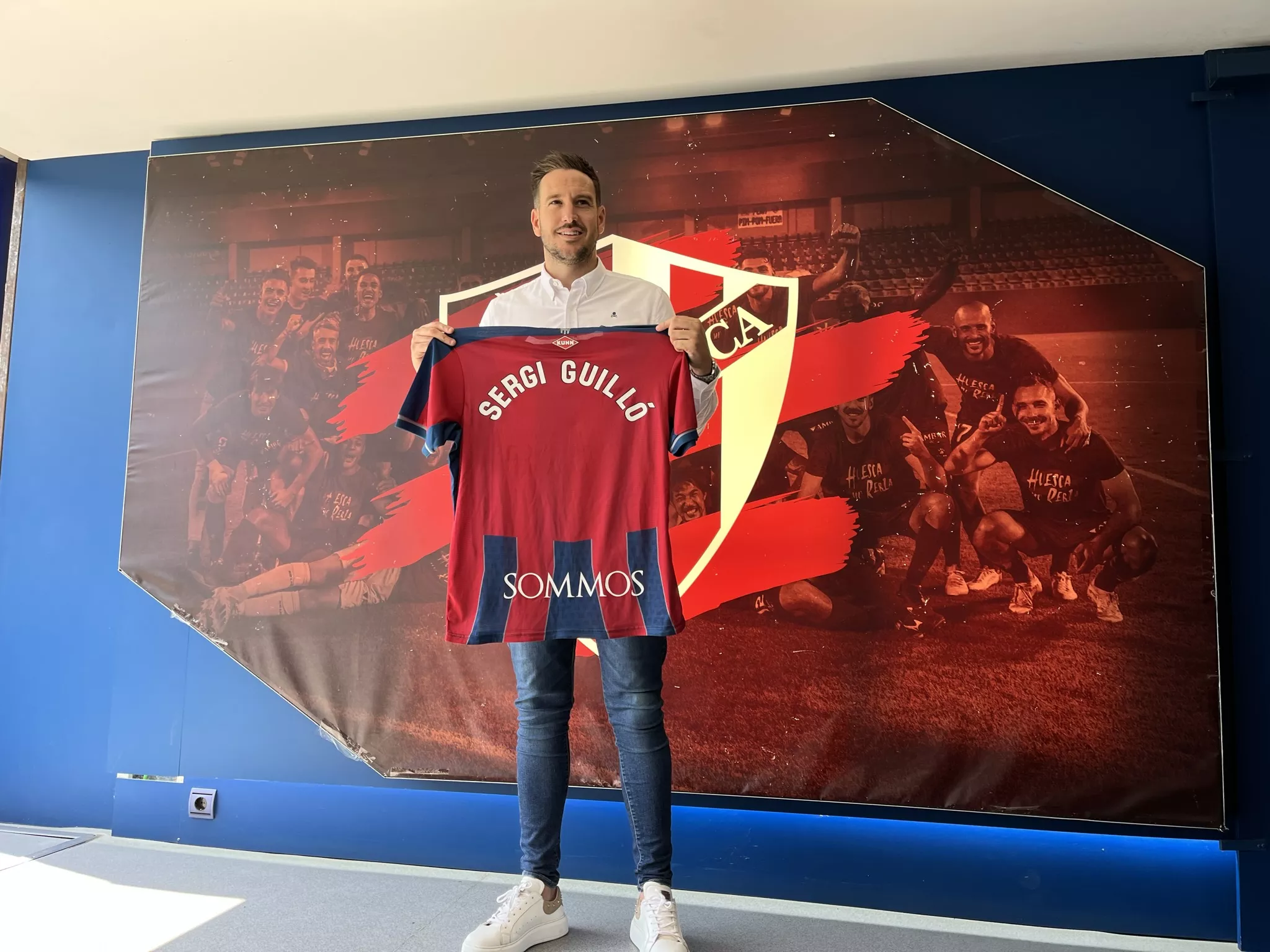 Sergi Guilló, nuevo entrenador del Huesca. Foto: Adri Mora