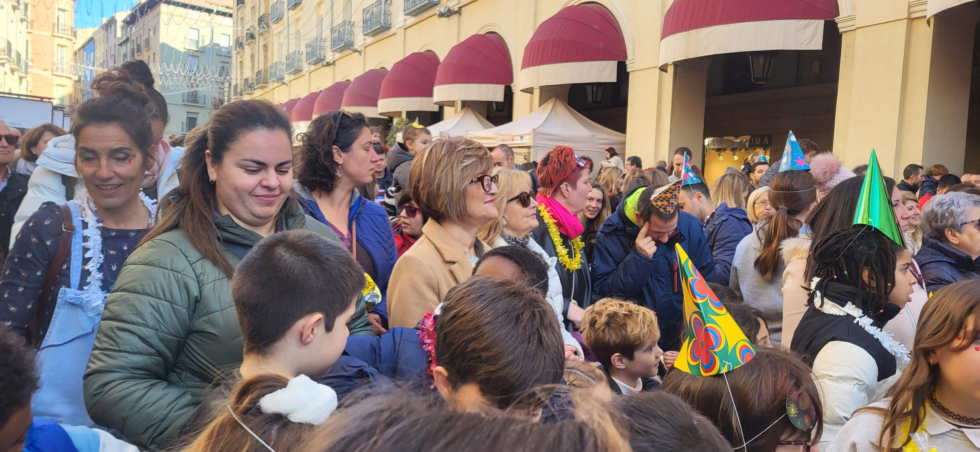 Magnífico ambiente y cartel de completo en las Campanadas Infantiles de Huesca. Foto Myriam Martínez 
