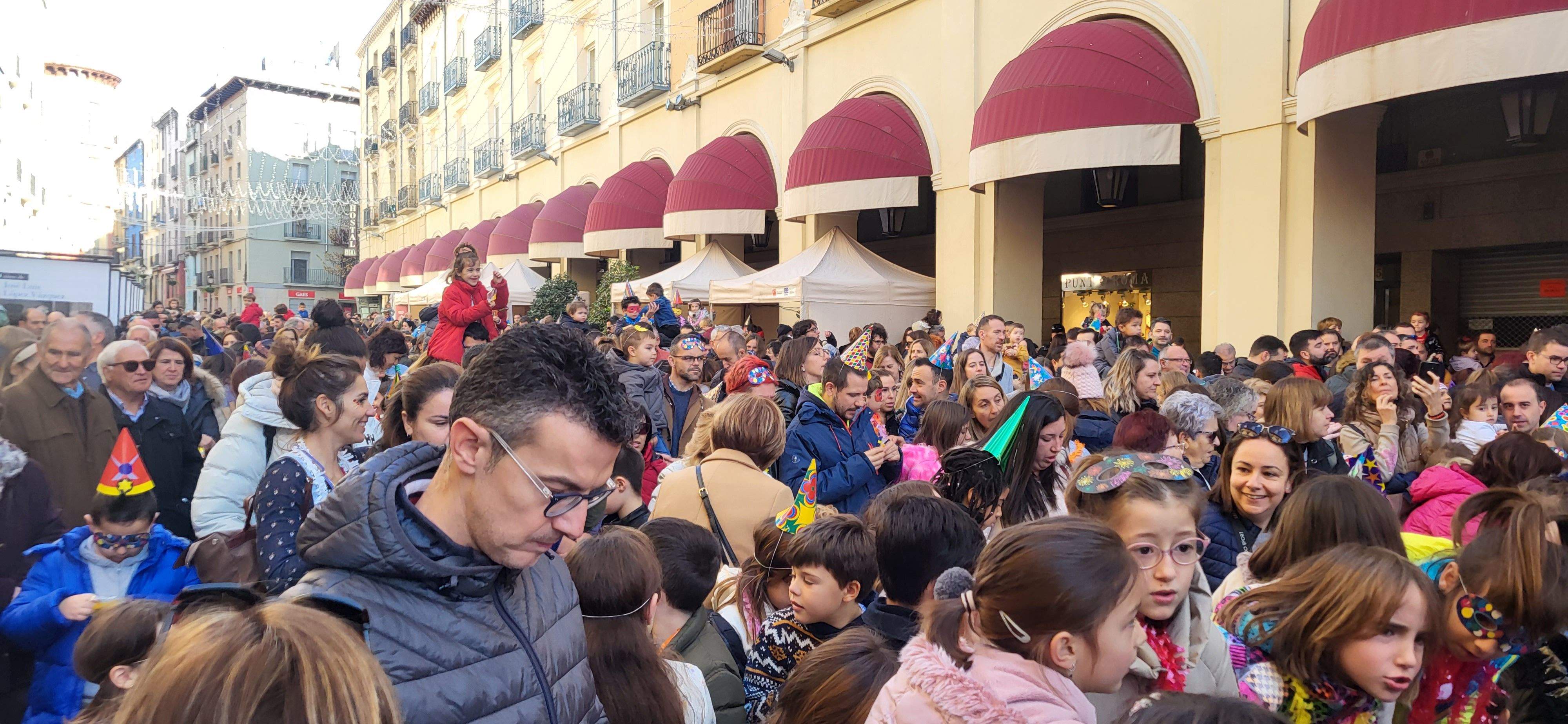 Magnífico ambiente y cartel de completo en las Campanadas Infantiles de Huesca. Foto Myriam Martínez 
