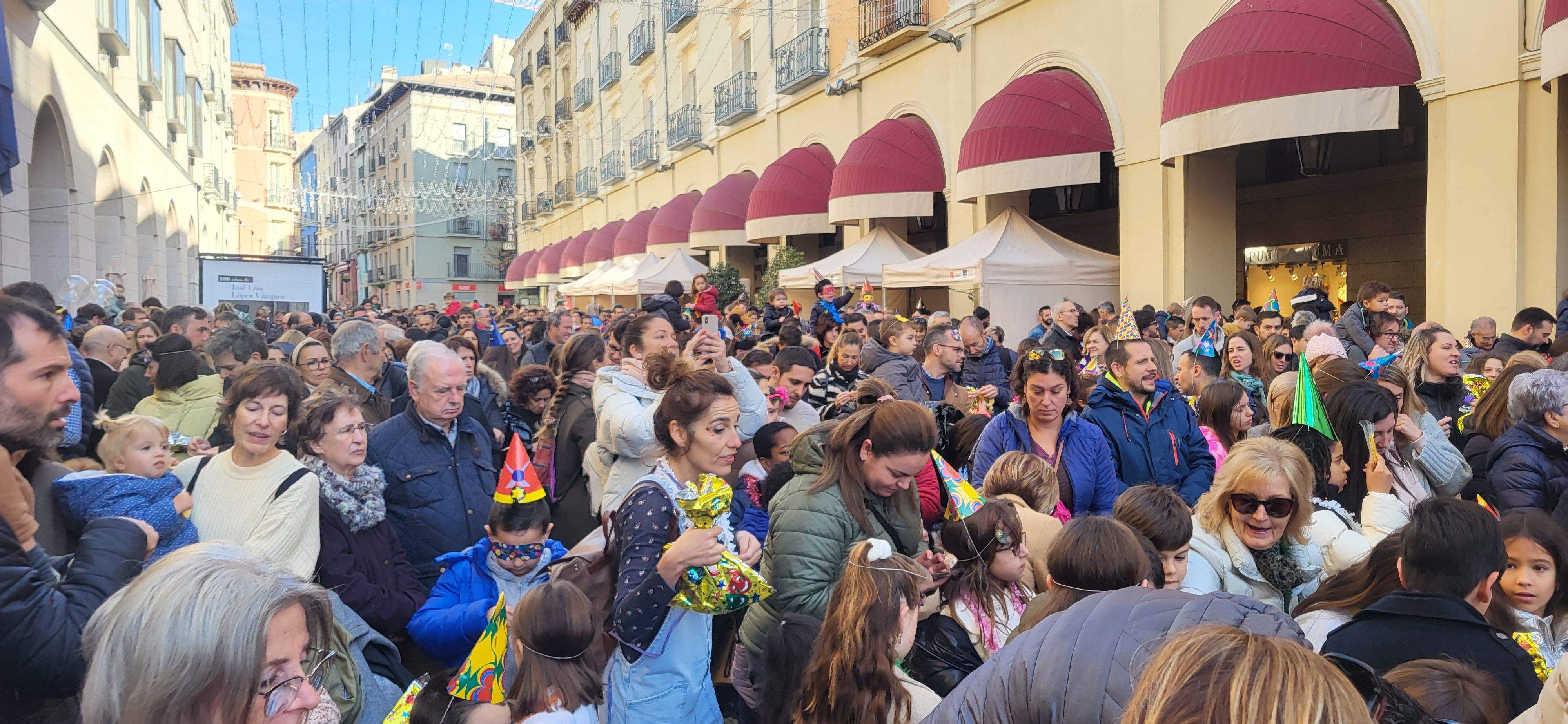 Magnífico ambiente y cartel de completo en las Campanadas Infantiles de Huesca. Foto Myriam Martínez 