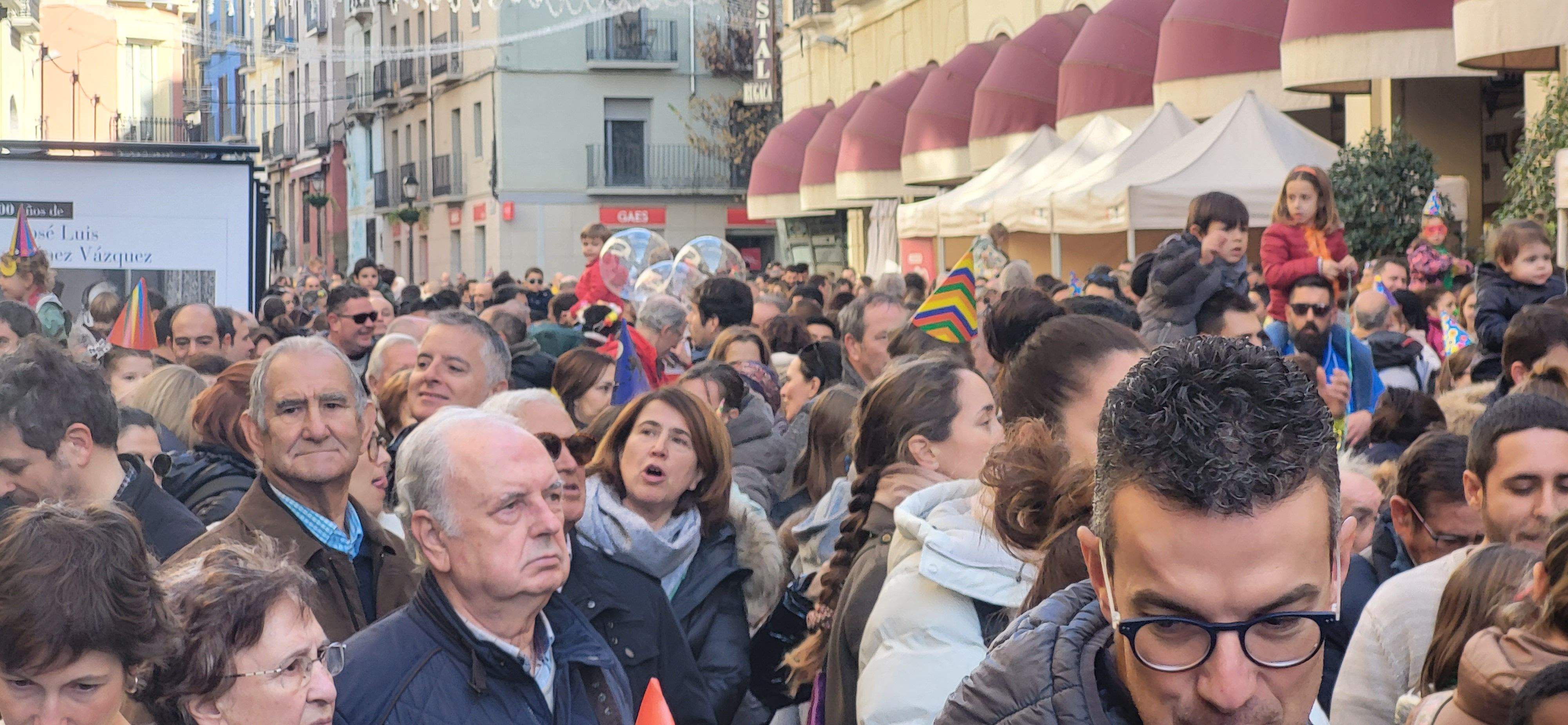 Magnífico ambiente y cartel de completo en las Campanadas Infantiles de Huesca. Foto Myriam Martínez 