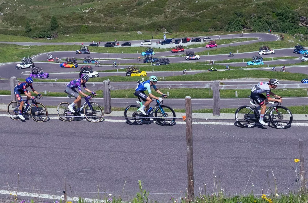 Un momento de la etapa del Tour de Suiza de este miércoles. Foto: Tour de Suiza
