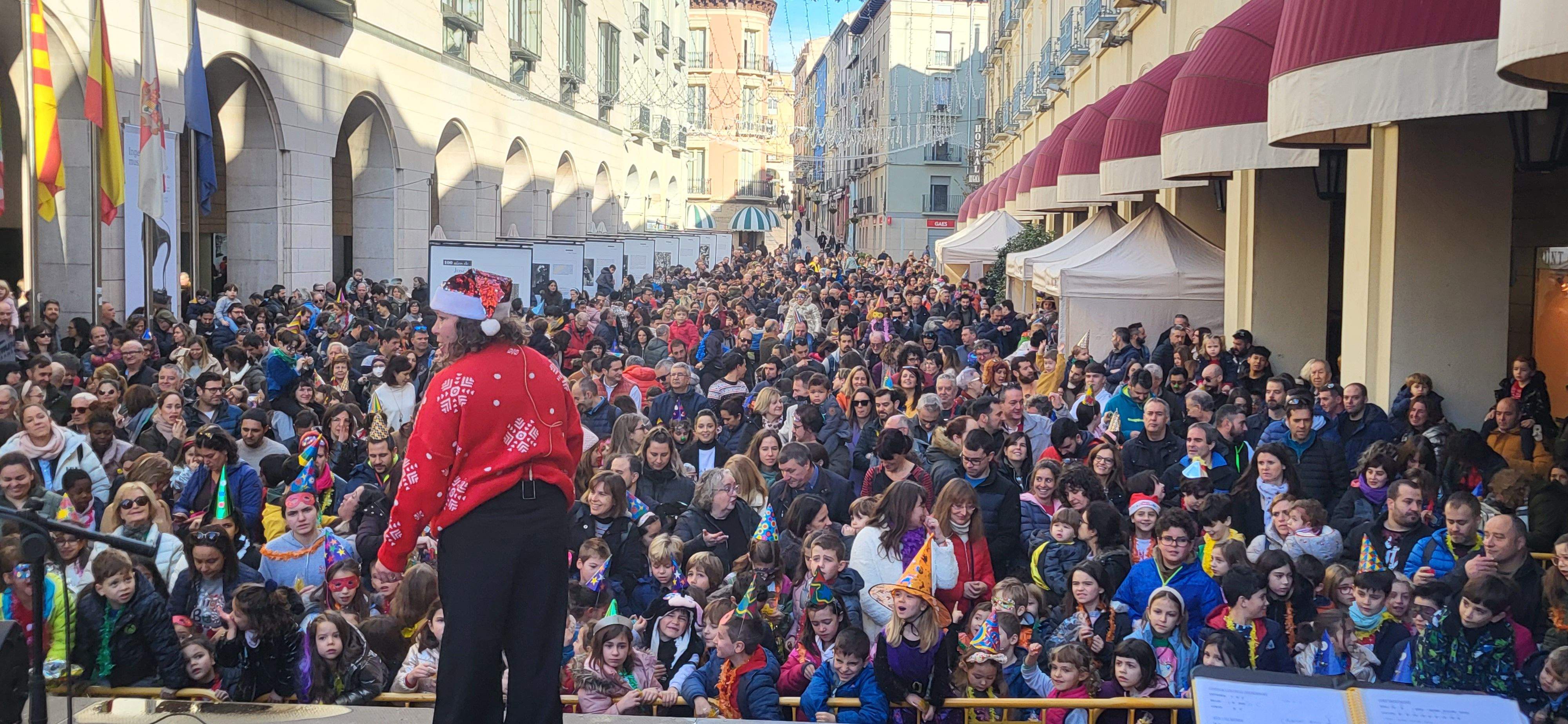 Magnífico ambiente y cartel de completo en las Campanadas Infantiles de Huesca. Foto Myriam Martínez 