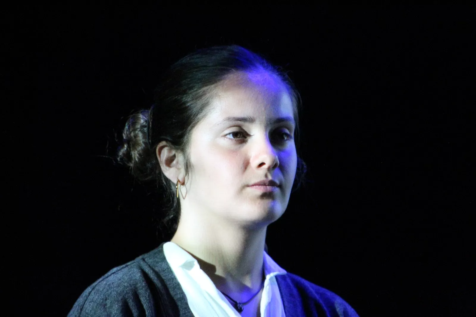 Grupo del Campus de Huesca en la Muestra Joven de Teatro y Danza. Foto Carlos Neofato