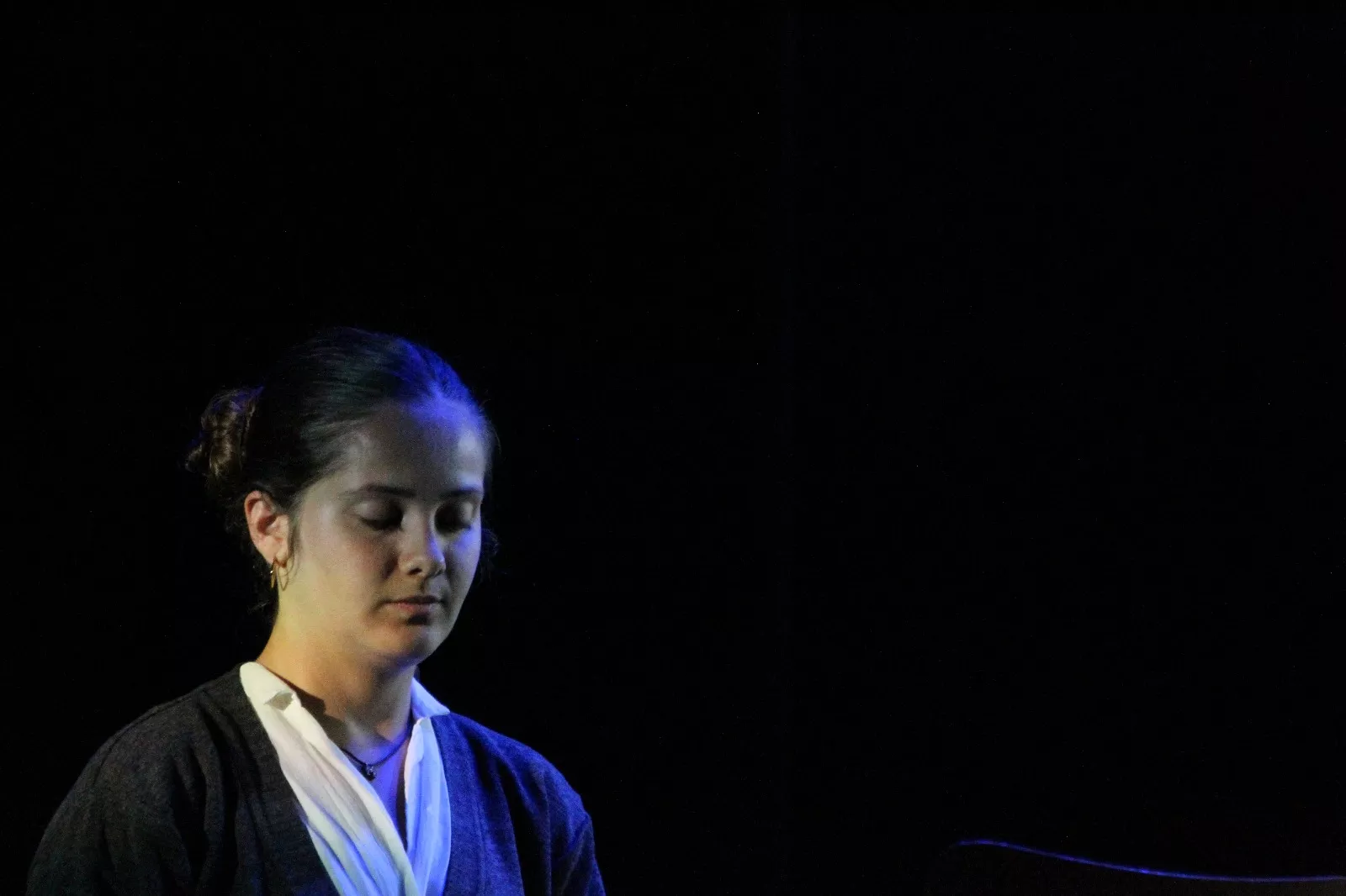 Grupo del Campus de Huesca en la Muestra Joven de Teatro y Danza. Foto Carlos Neofato