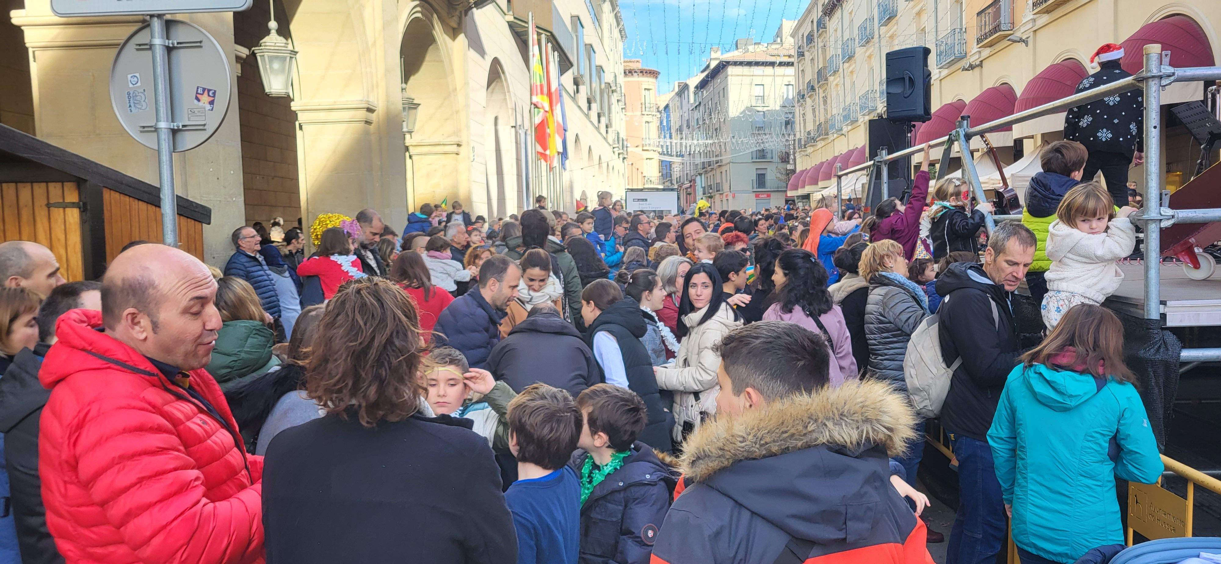 Magnífico ambiente y cartel de completo en las Campanadas Infantiles de Huesca. Foto Myriam Martínez 