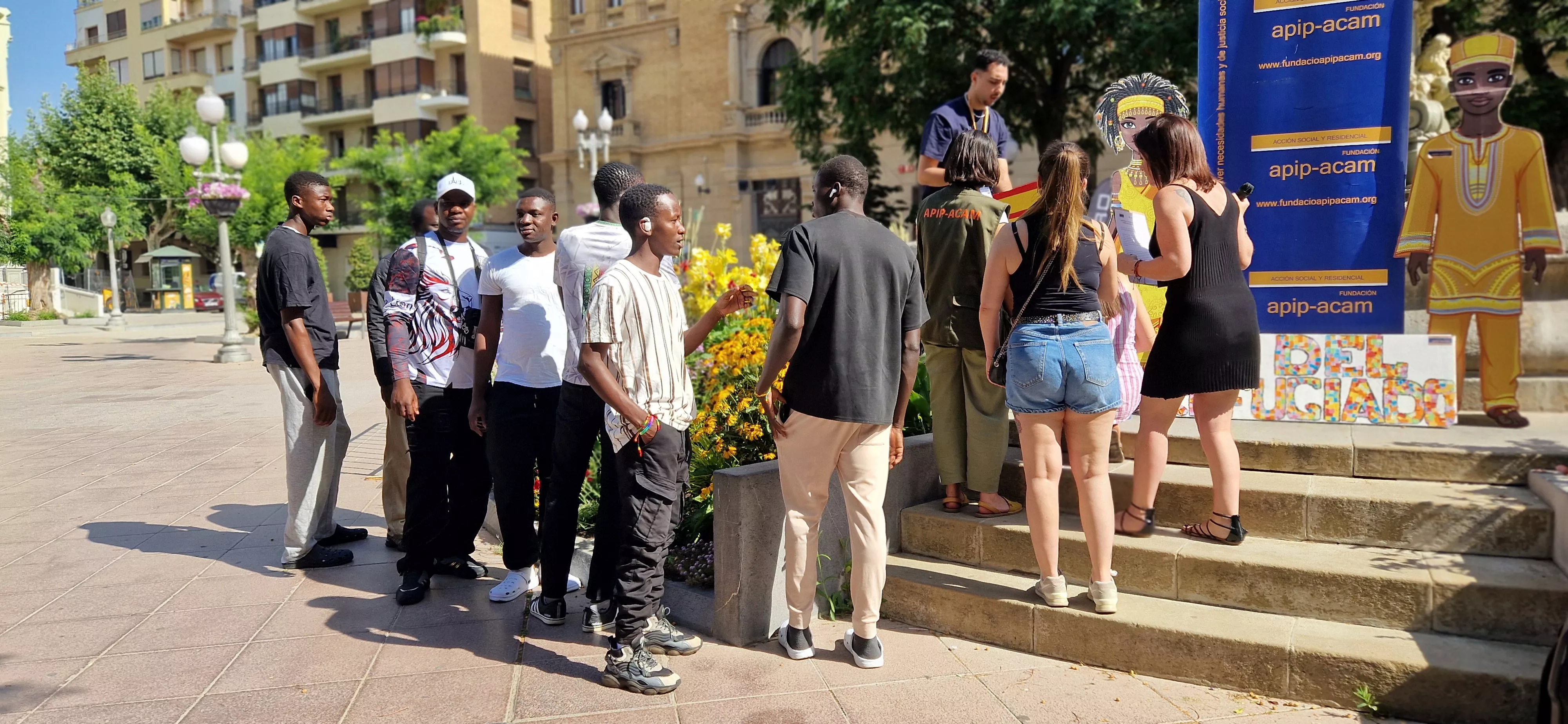 Día Mundial del Refugiado en Huesca. Foto Myriam Martínez