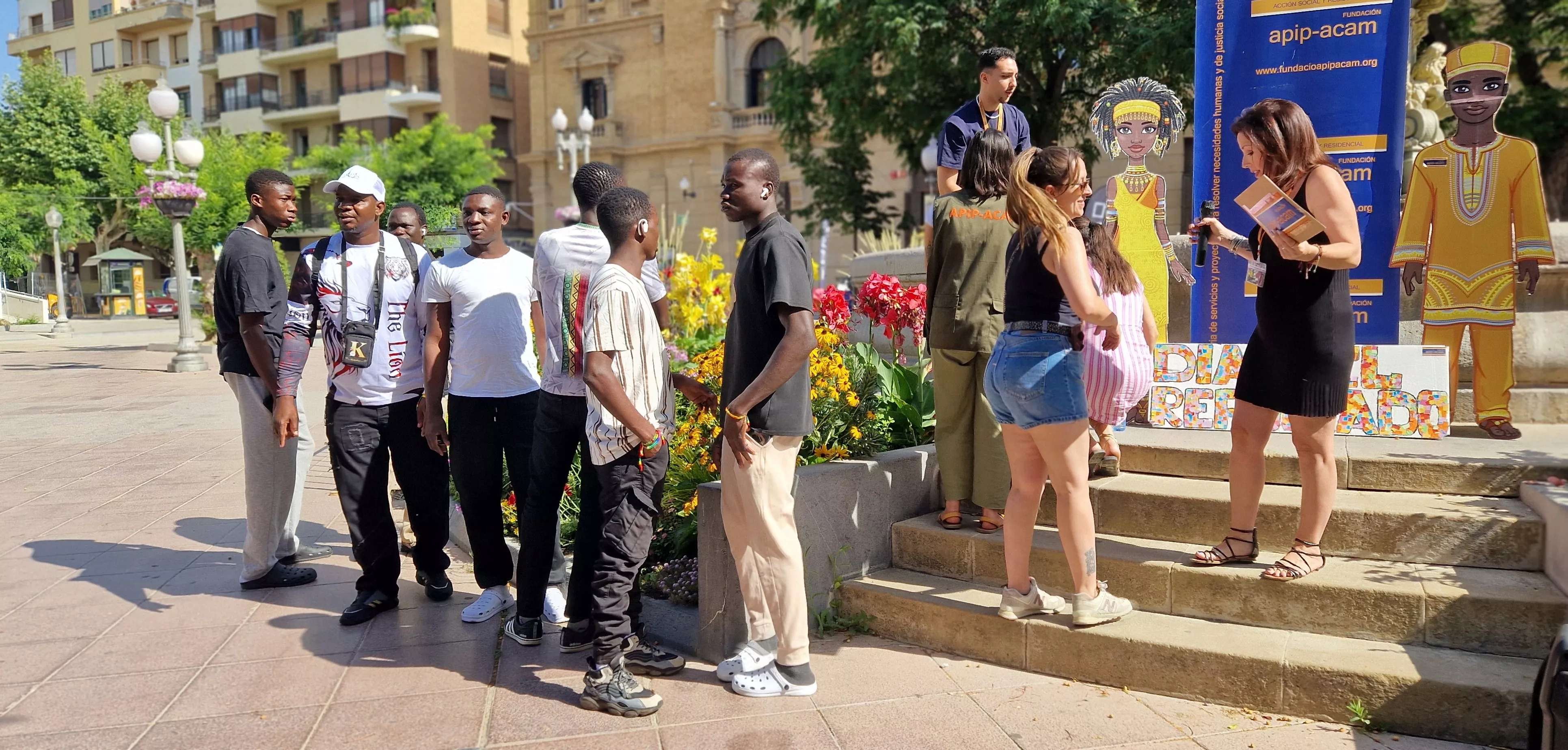 Día Mundial del Refugiado en Huesca. Foto Myriam Martínez