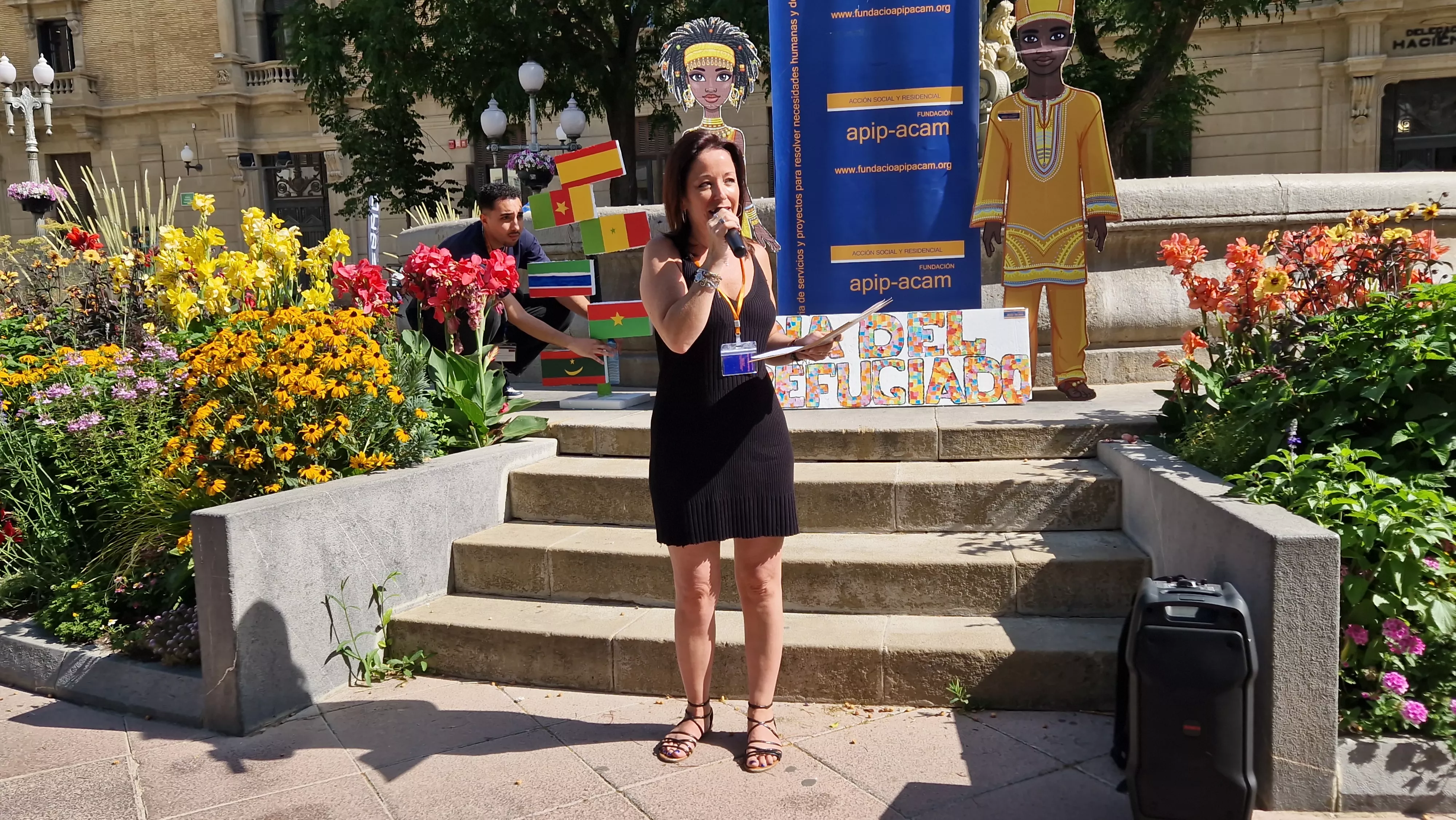 Ery Praderas. Día Mundial del Refugiado en Huesca. Foto Myriam Martínez