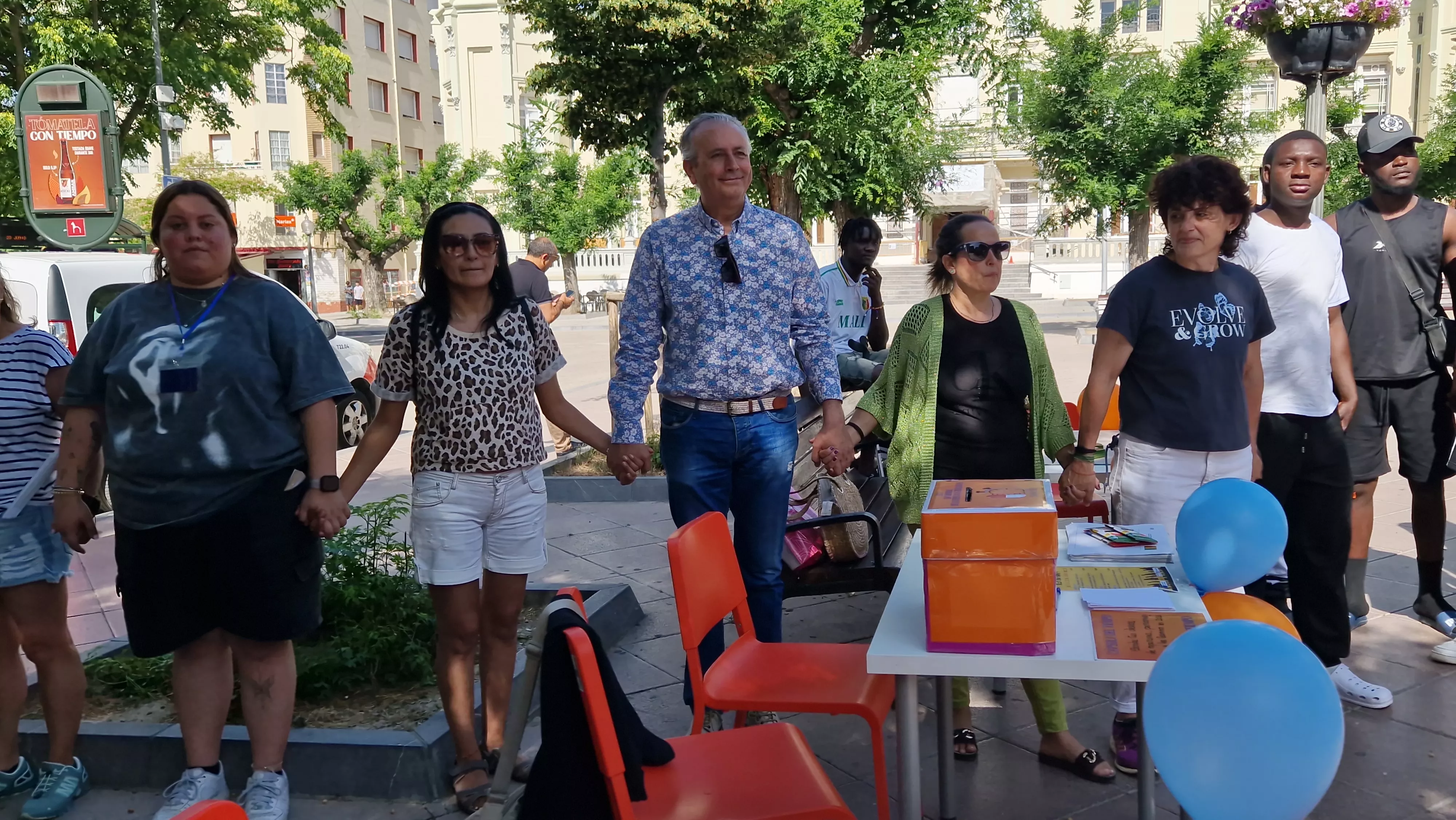 Día Mundial del Refugiado en Huesca. Foto Myriam Martínez