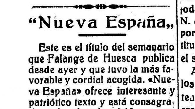 Anuncio de la aparición de Nueva España