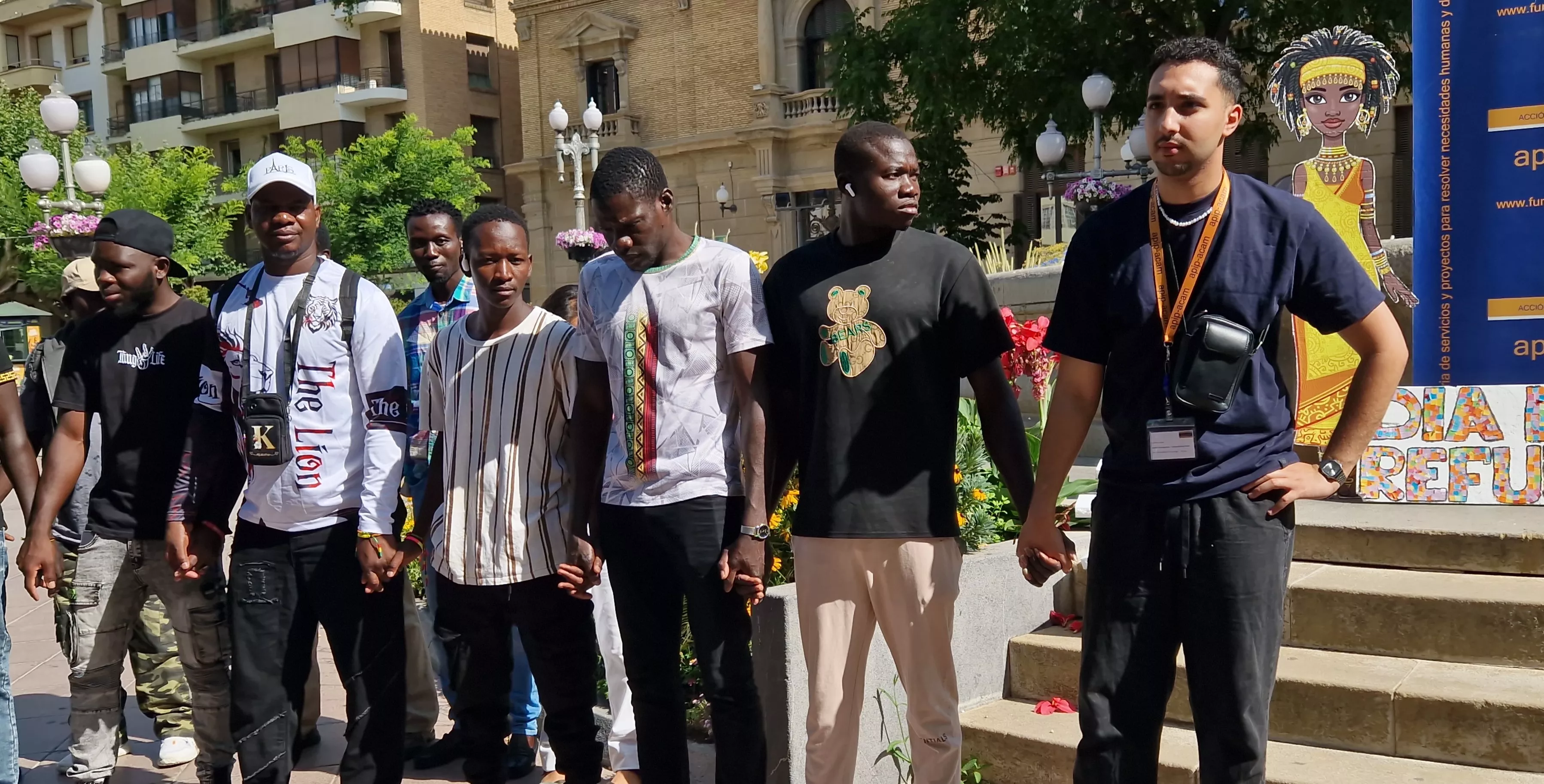 Día Mundial del Refugiado en Huesca. Foto Myriam Martínez