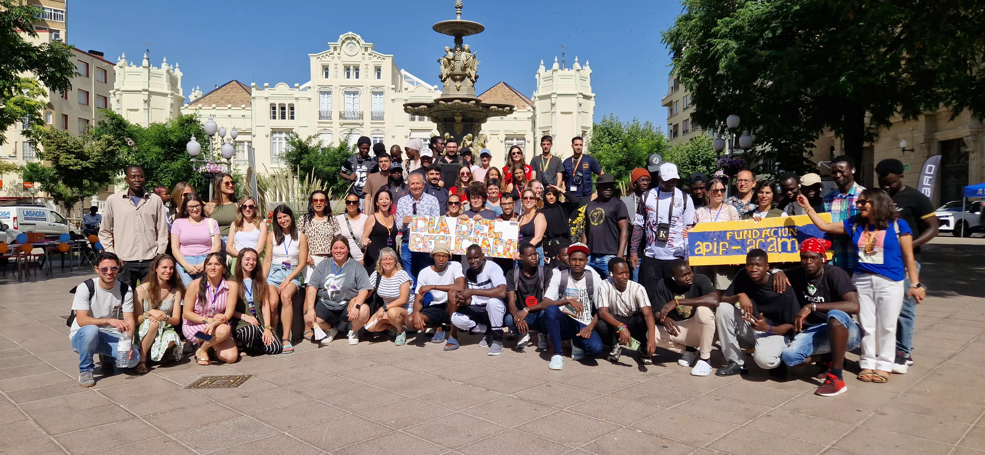 Día Mundial del Refugiado en Huesca. Foto Myriam Martínez