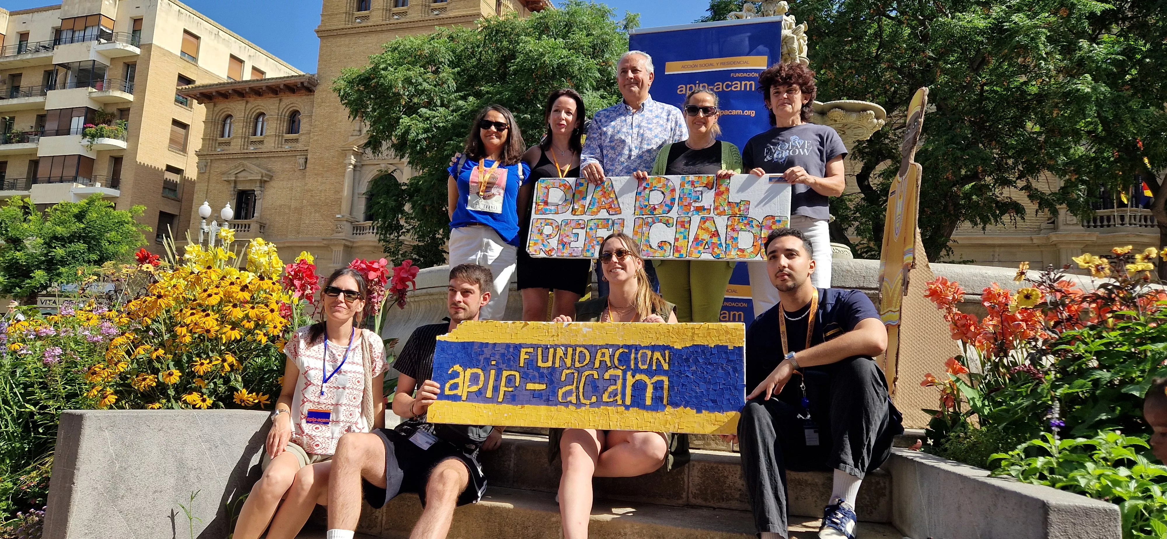 Día Mundial del Refugiado en Huesca. Foto Myriam Martínez