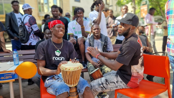 Día Mundial del Refugiado en Huesca. Foto Myriam Martínez