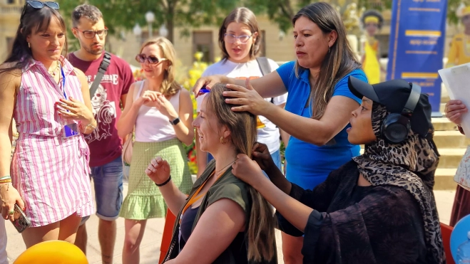Día Mundial del Refugiado en Huesca. Foto Myriam Martínez
