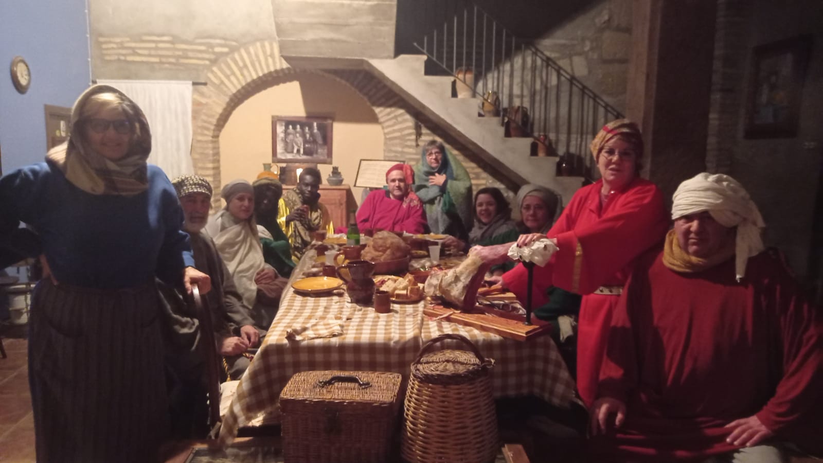 Estampas del belén viviente de Sena