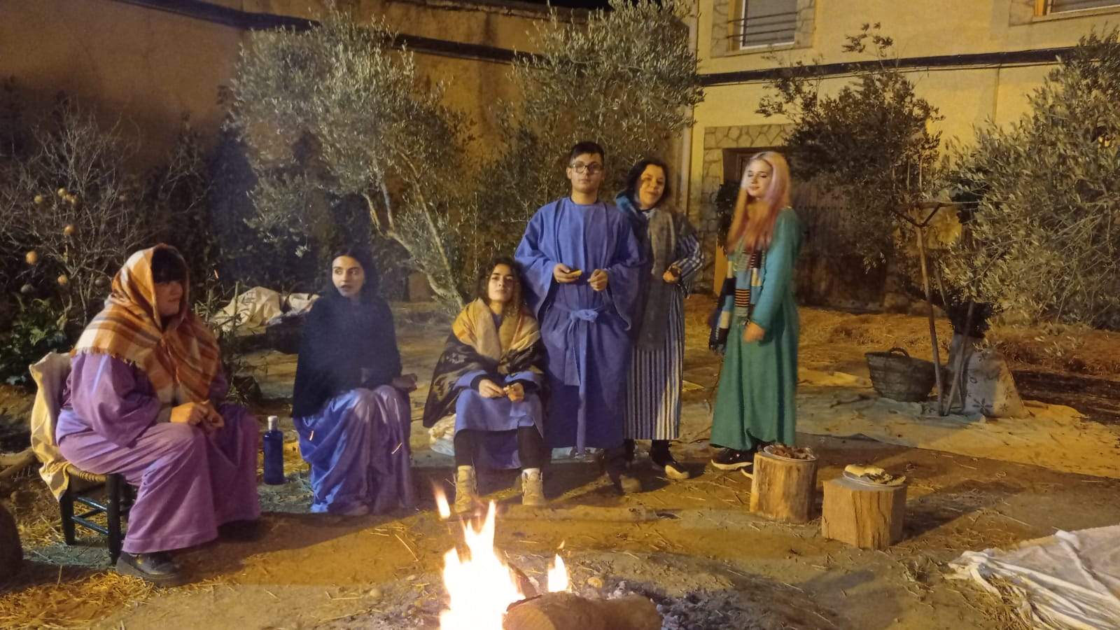 Estampas del belén viviente de Sena