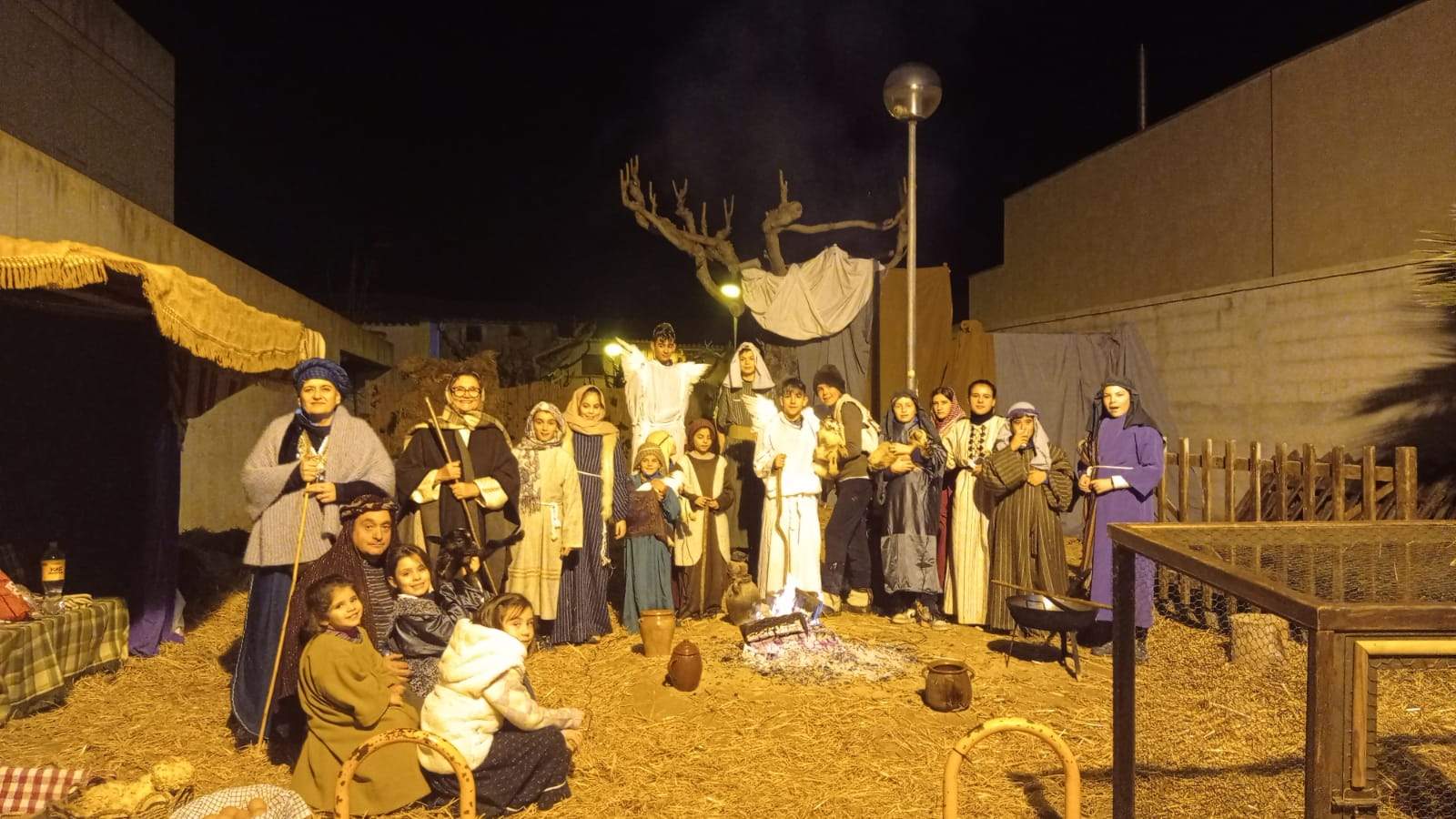 Estampas del belén viviente de Sena