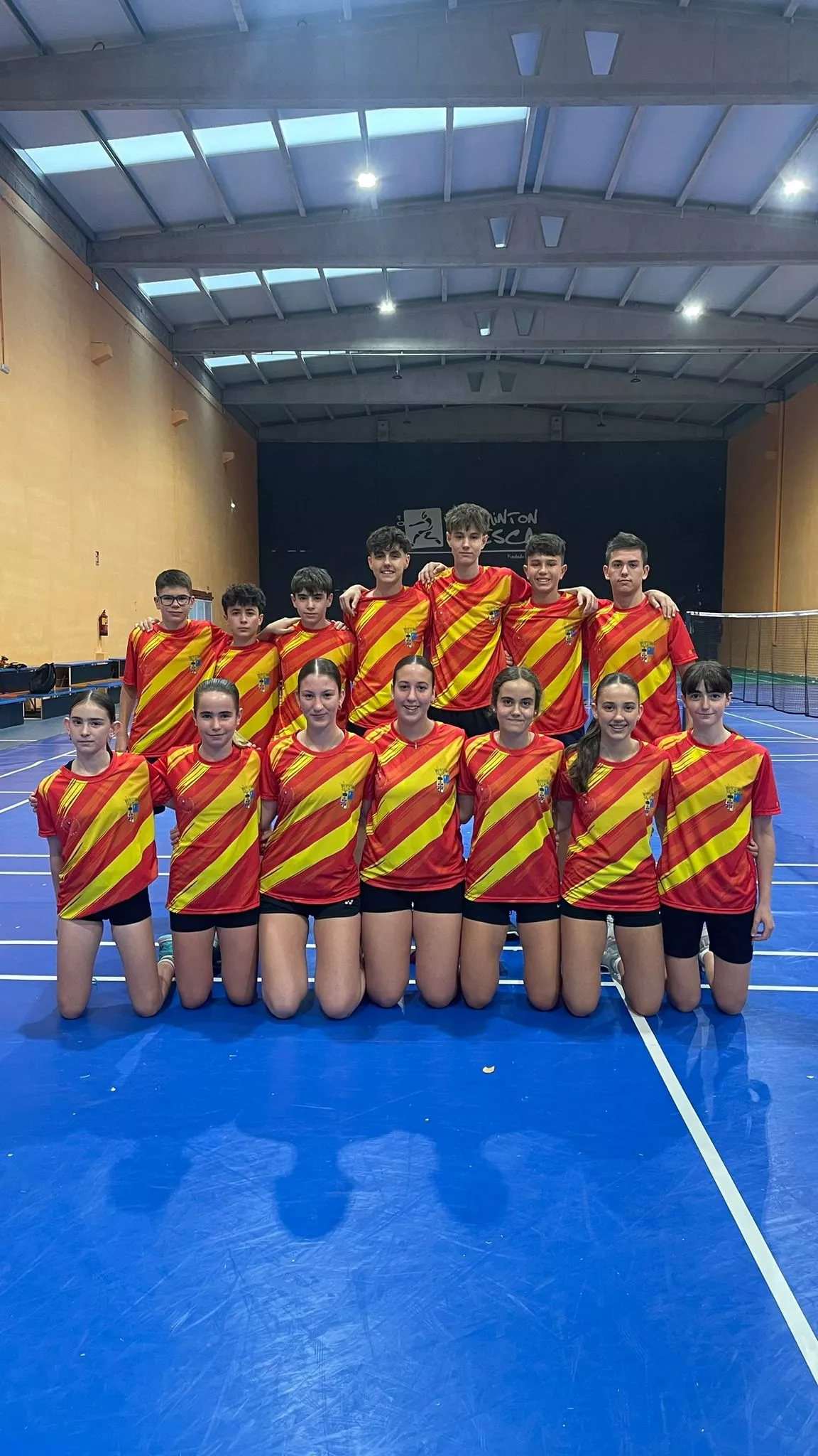 Selecciones aragonesas infantil y cadete.