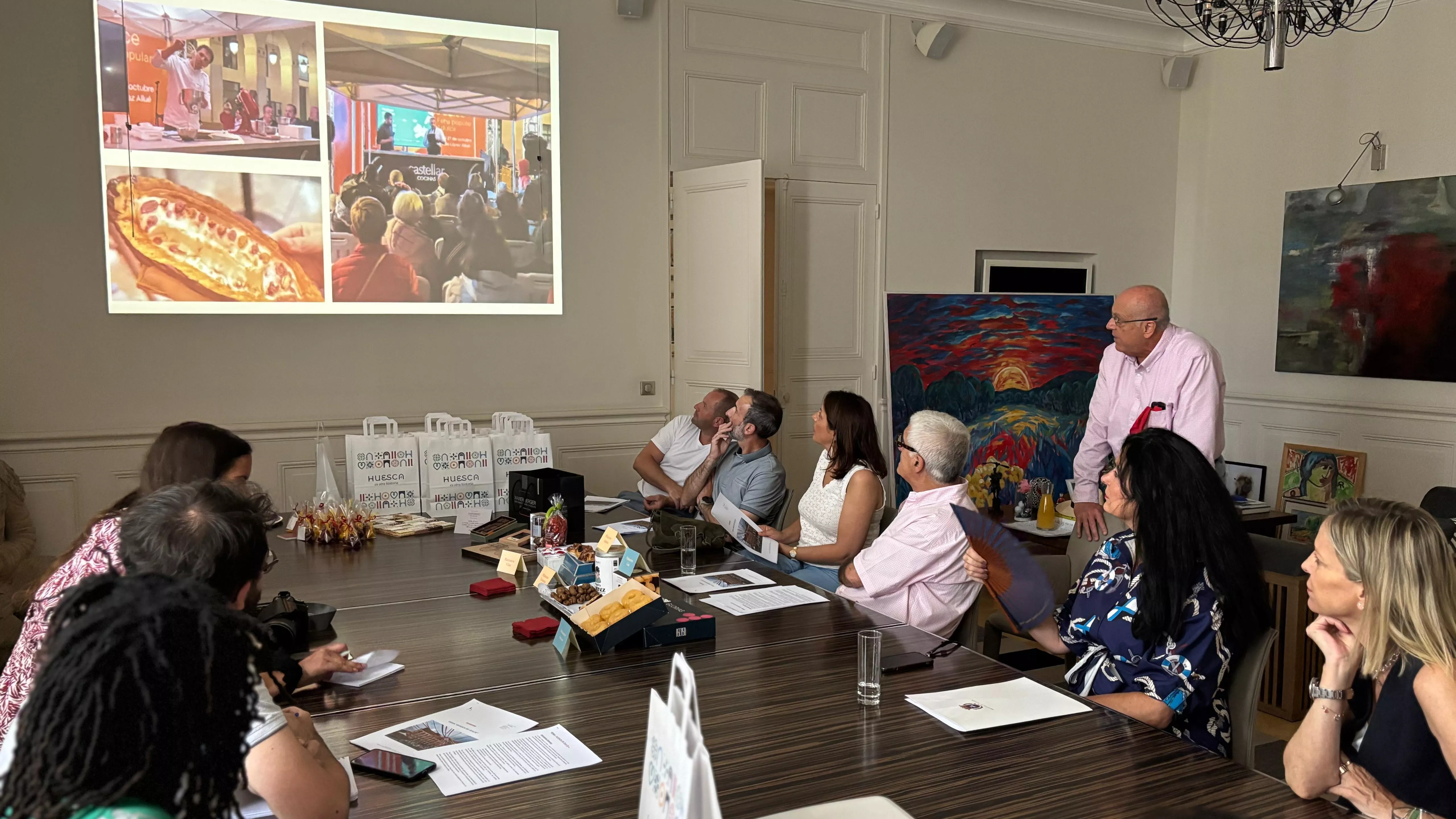 Presentación de la Feria del Dulce de Huesca en Tarbes.