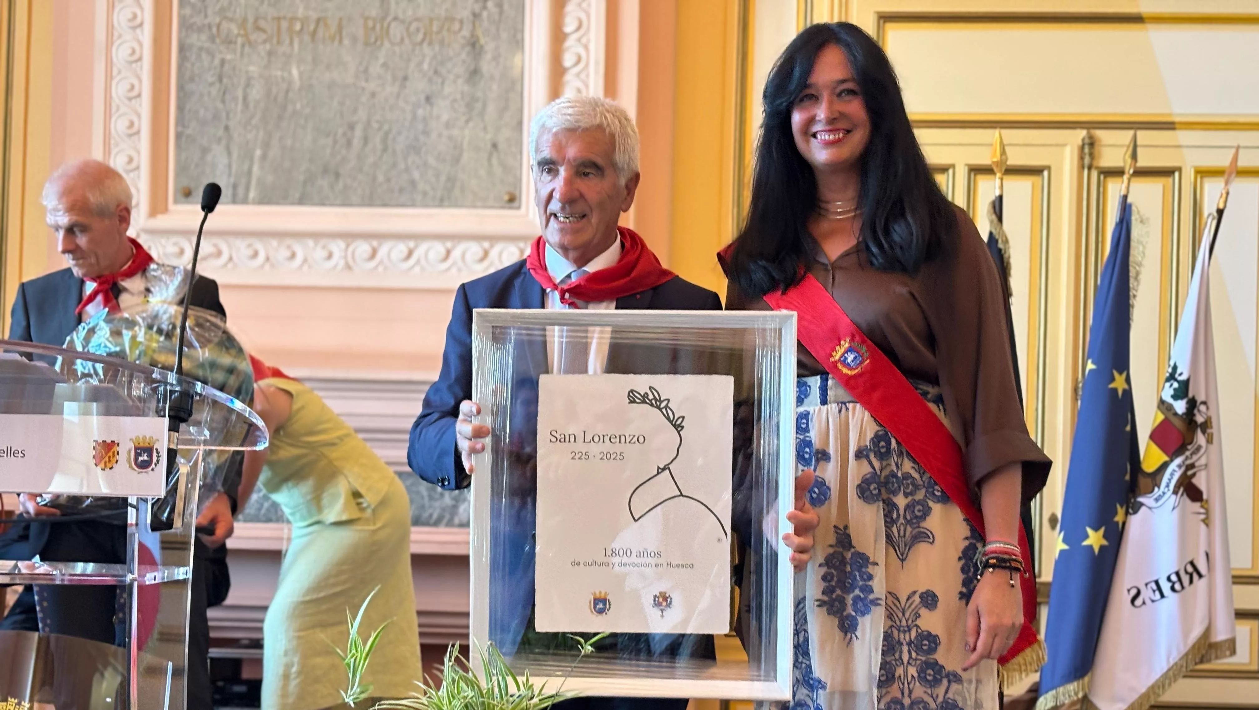 Participación de Huesca en la ceremonia oficial de las fiestas de Tarbes.