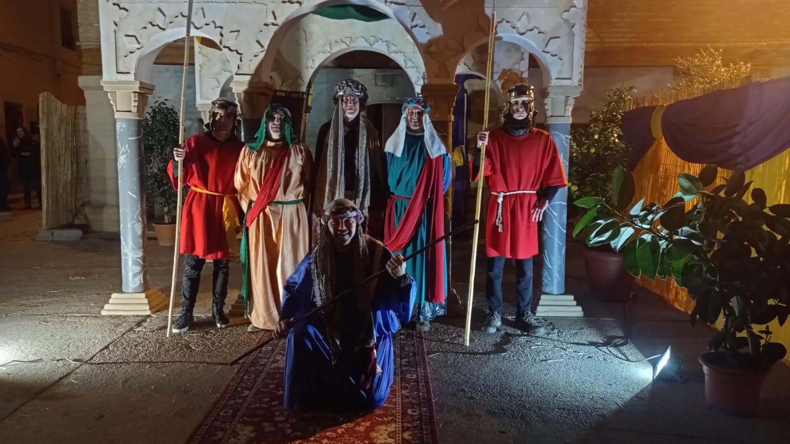 Estampas del belén viviente de Sena