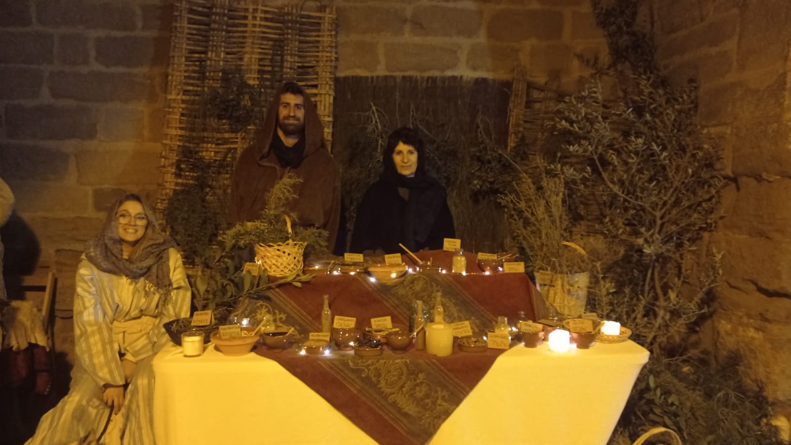 Estampas del belén viviente de Sena