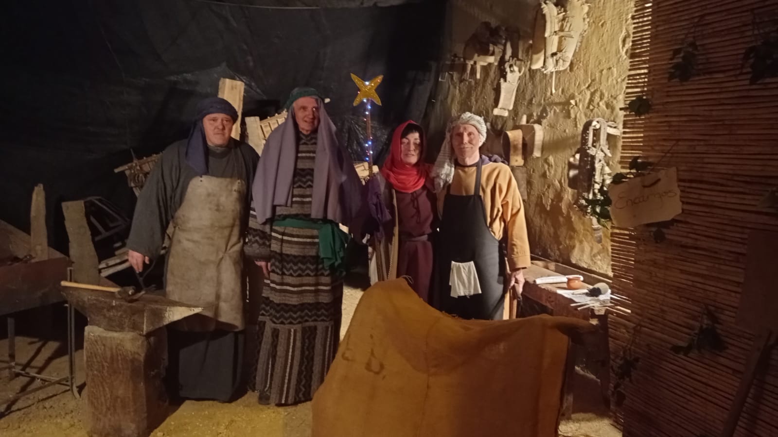 Estampas del belén viviente de Sena