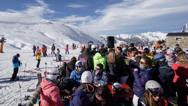 Campanadas en la estación de Cerler Campanadas en la estación de Cerler