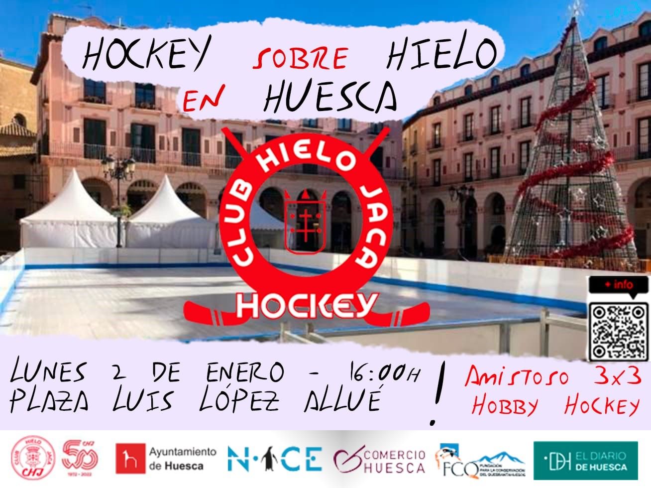 Cartel de la exhibición del Club Hielo Jaca