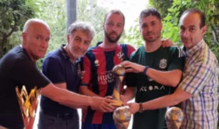 Imágenes de la entrega de trofeos de la Liga Municipal de fútbol 7 La Giara