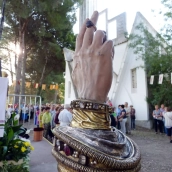 El brazo de San Ramón en Barbastro El brazo de San Ramón en Barbastro