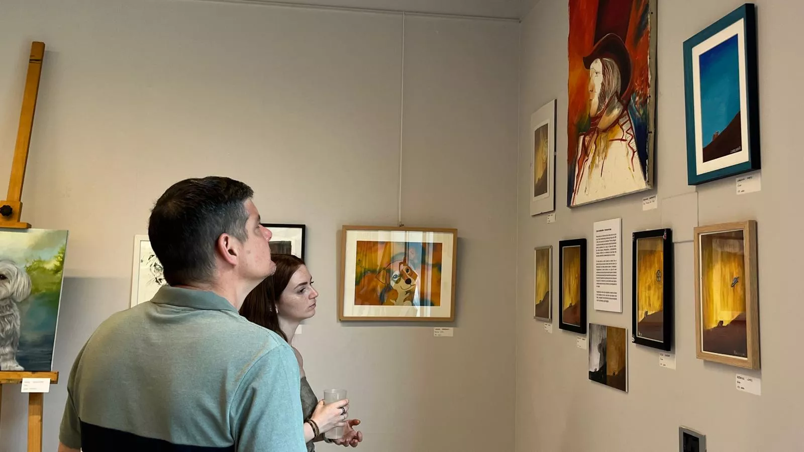 Inauguración de la exposición de la Escuela Sanagustín en el Centro Cultural Manuel Benito Moliner. Foto Mercedes Manterola