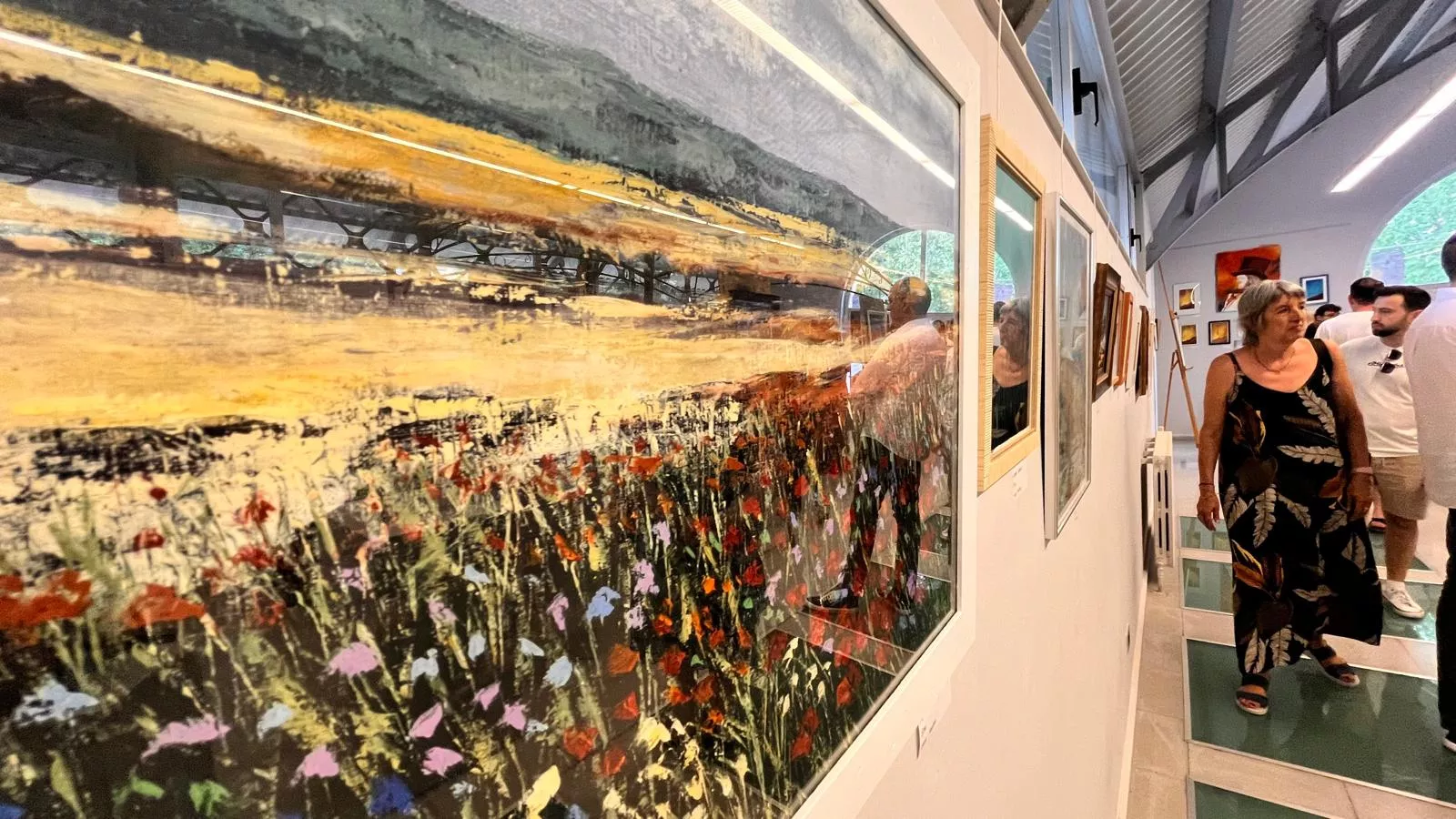 Inauguración de la exposición de la Escuela Sanagustín en el Centro Cultural Manuel Benito Moliner. Foto Mercedes Manterola