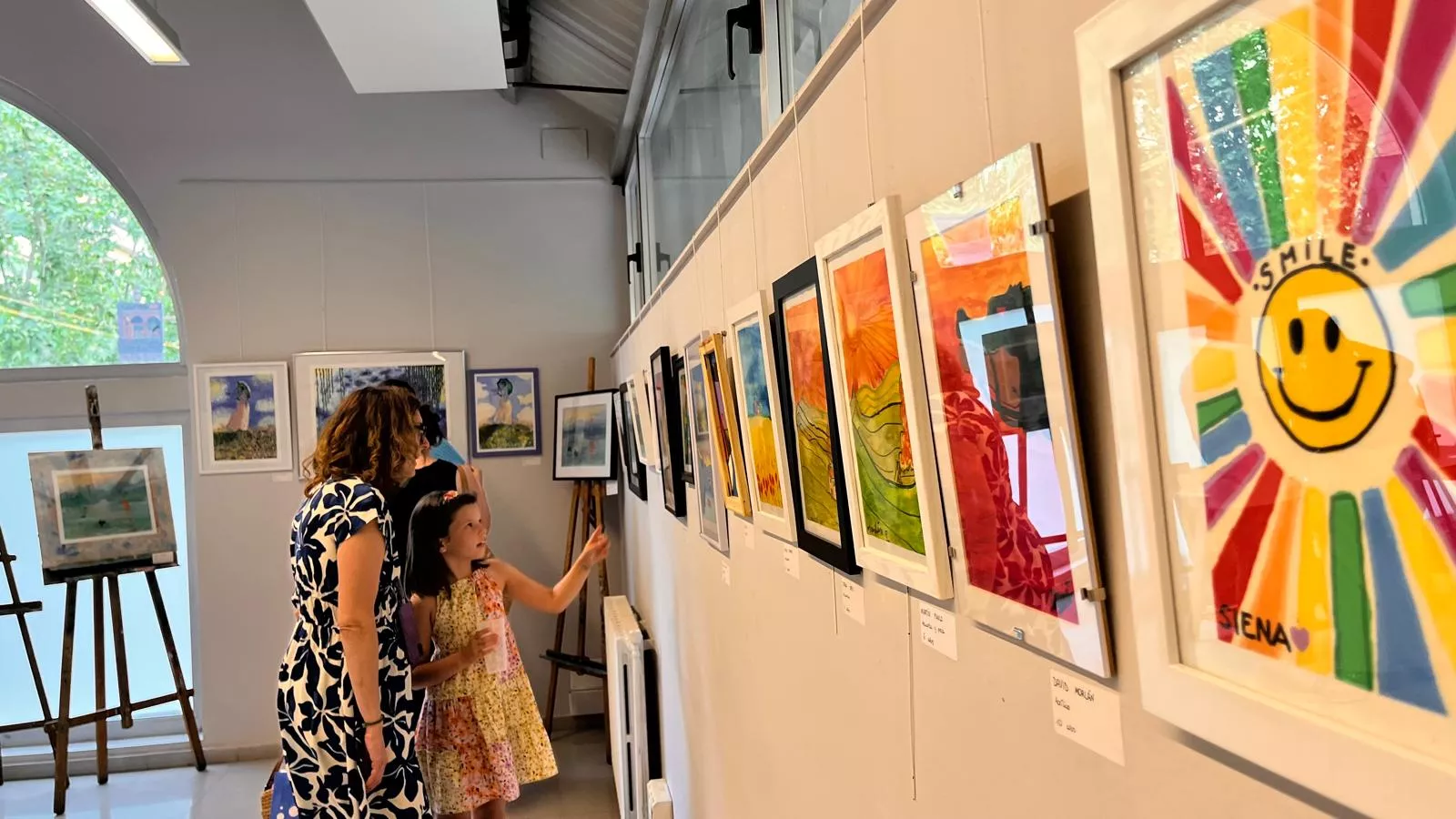 Inauguración de la exposición de la Escuela Sanagustín en el Centro Cultural Manuel Benito Moliner. Foto Mercedes Manterola