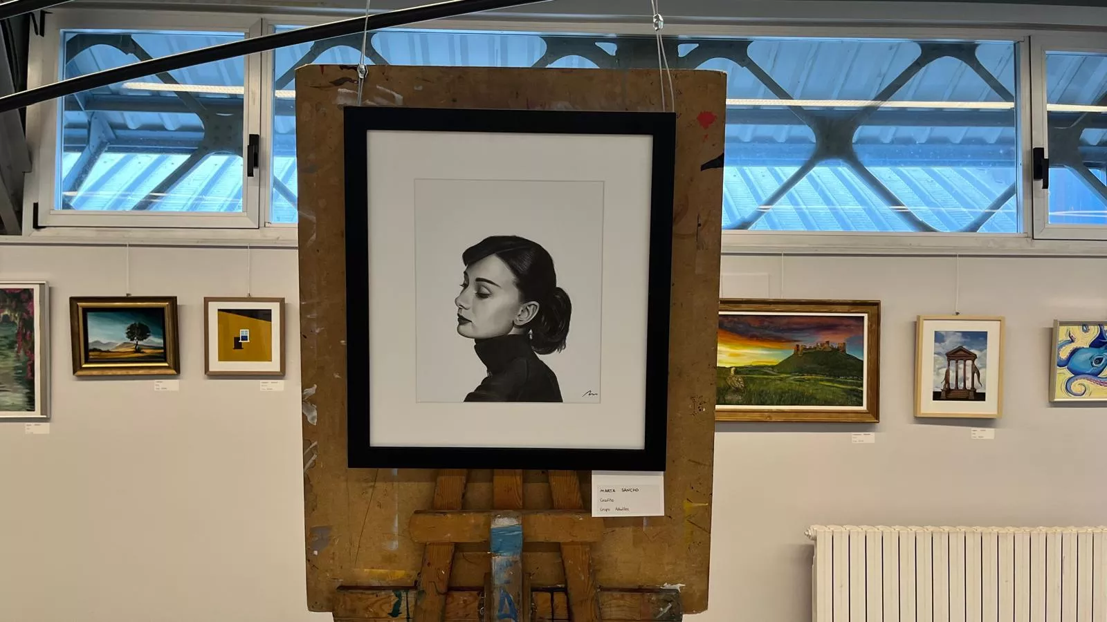 Inauguración de la exposición de la Escuela Sanagustín en el Centro Cultural Manuel Benito Moliner. Foto Mercedes Manterola