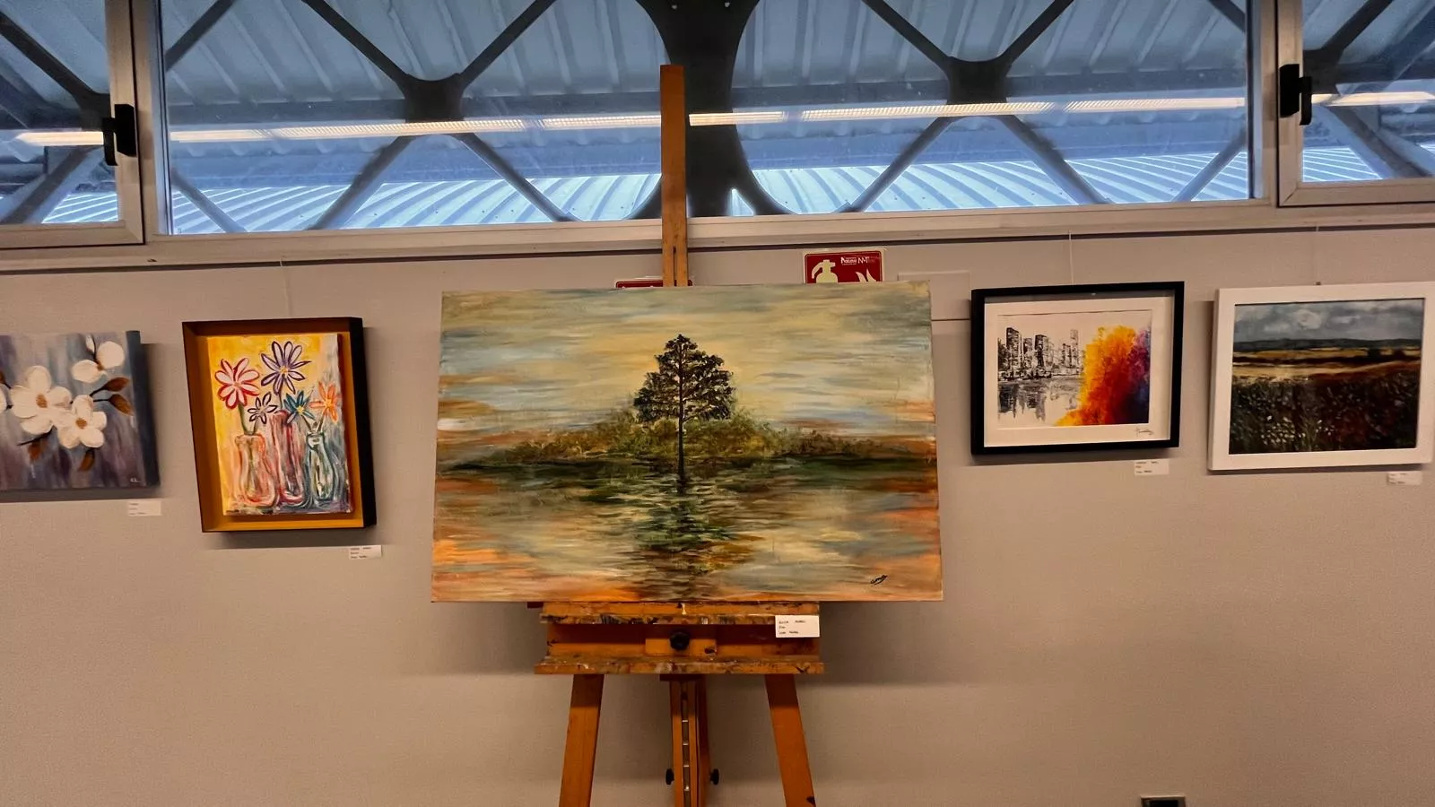 Inauguración de la exposición de la Escuela Sanagustín en el Centro Cultural Manuel Benito Moliner. Foto Mercedes Manterola