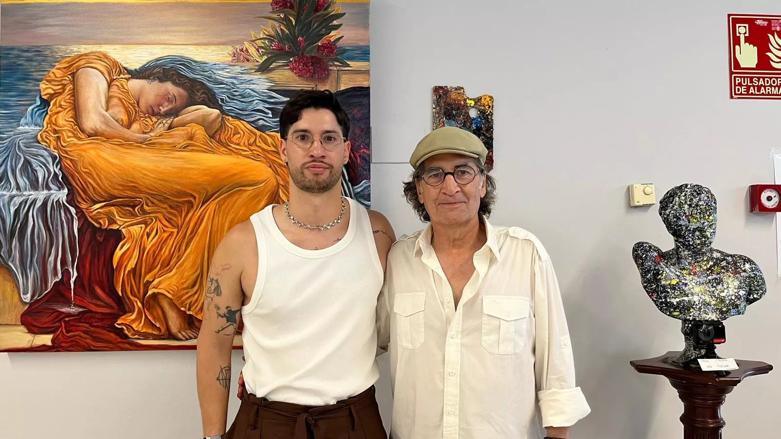 Inauguración de la exposición de la Escuela Sanagustín en el Centro Cultural Manuel Benito Moliner. Foto Mercedes Manterola