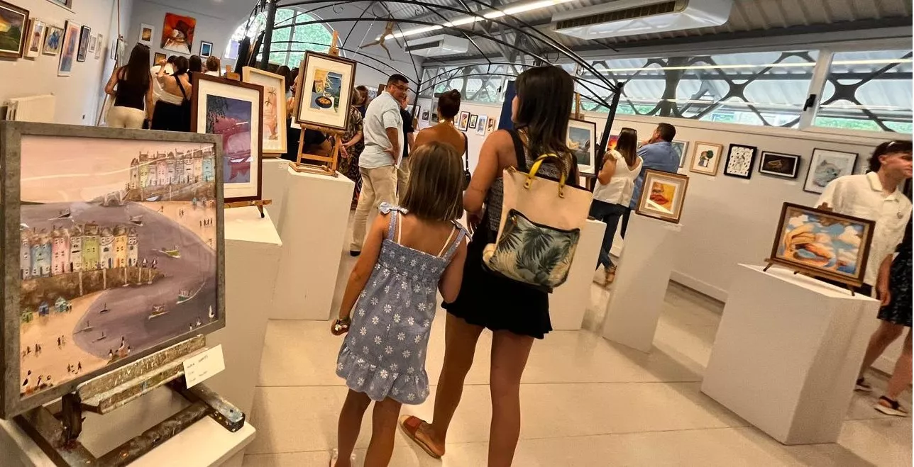 Inauguración de la exposición de la Escuela Sanagustín en el Centro Cultural Manuel Benito Moliner. Foto Mercedes Manterola