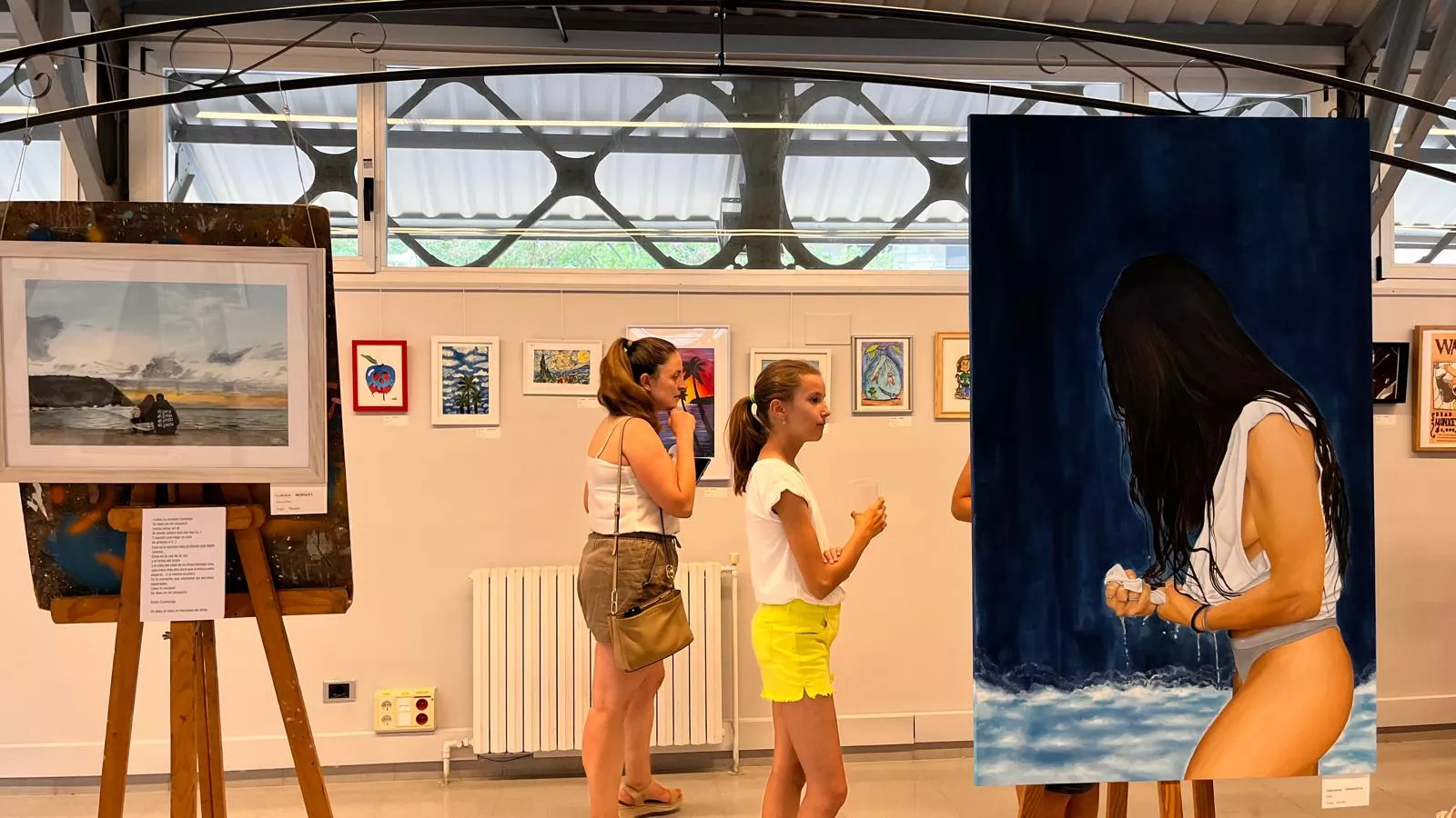 Inauguración de la exposición de la Escuela Sanagustín en el Centro Cultural Manuel Benito Moliner. Foto Mercedes Manterola