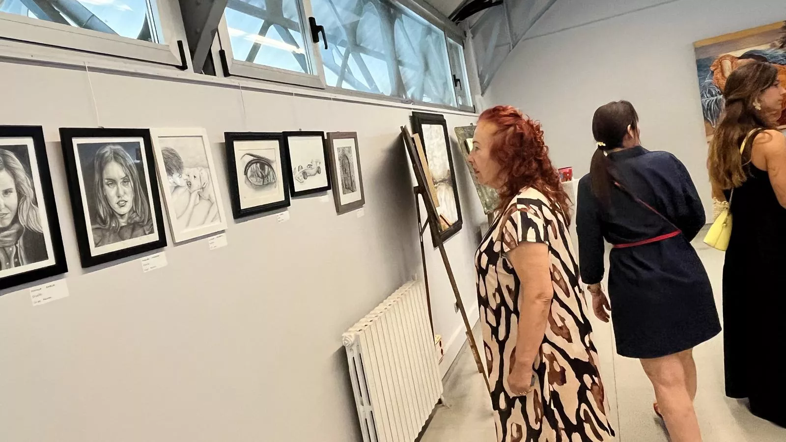Inauguración de la exposición de la Escuela Sanagustín en el Centro Cultural Manuel Benito Moliner. Foto Mercedes Manterola