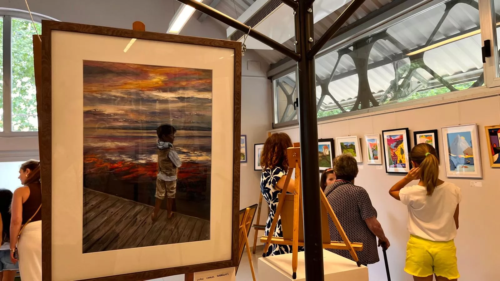 Inauguración de la exposición de la Escuela Sanagustín en el Centro Cultural Manuel Benito Moliner. Foto Mercedes Manterola