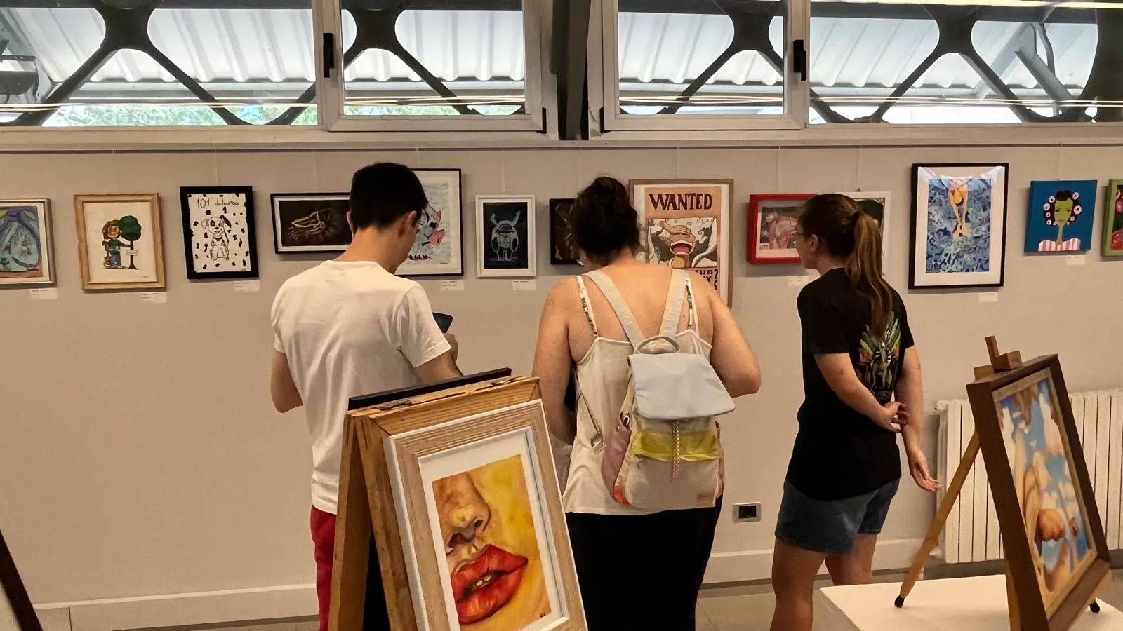 Inauguración de la exposición de la Escuela Sanagustín en el Centro Cultural Manuel Benito Moliner. Foto Mercedes Manterola